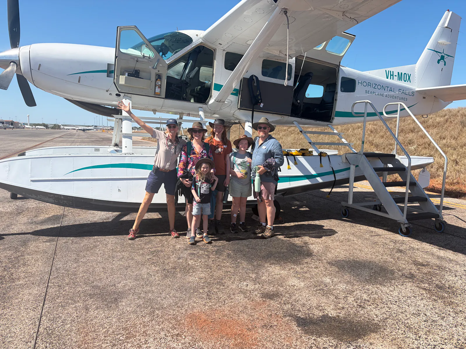 And then we were back on solid ground in Broome - all that excitement and it was only just after 11 am!