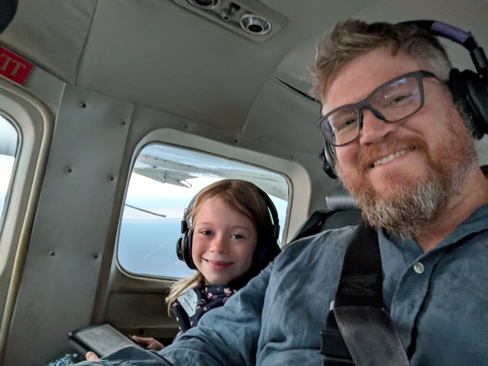 Thankfully he didn't actually have any real influence on the quality of the flying so we were safe enough, and Josie spent the whole time bouncing with excitement. 
