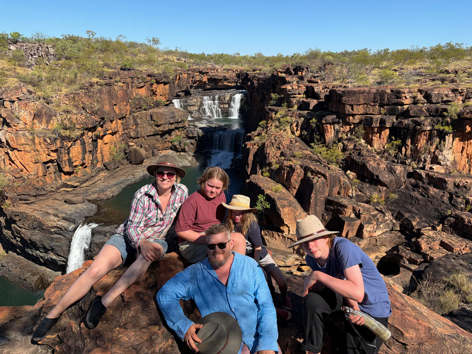 The middle stretch of the Gibb, including Punamii Uunpuu (Mitchell Falls) 