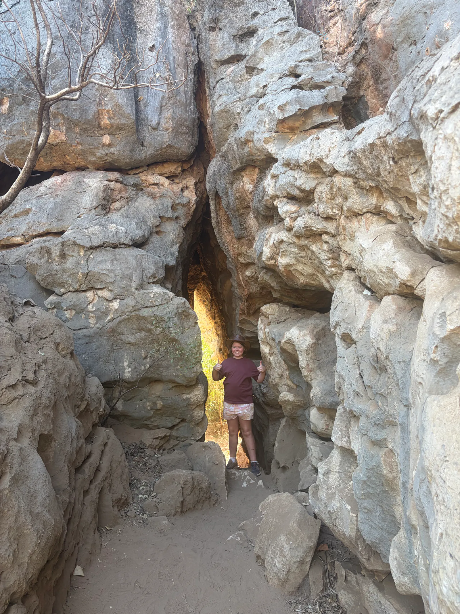 The range was part of a 350-million-year-old ancient limestone barrier reef, and it was so amazing to see and feel the limestone in this cave. 