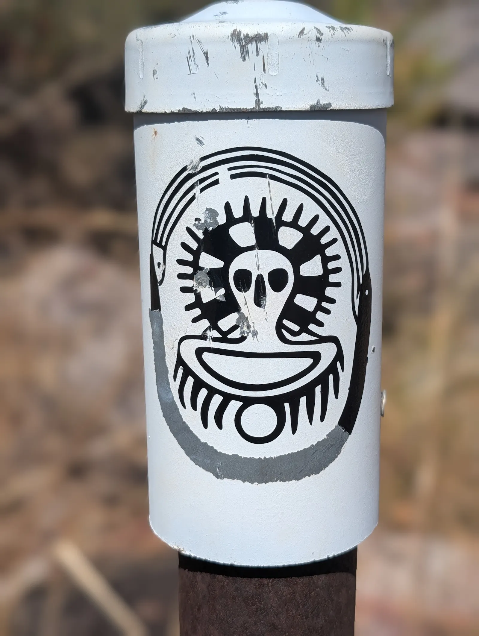 The trail was marked by these gorgeous artworks of a Wanjina, the creator spirit of the groups across the Kimberly. 