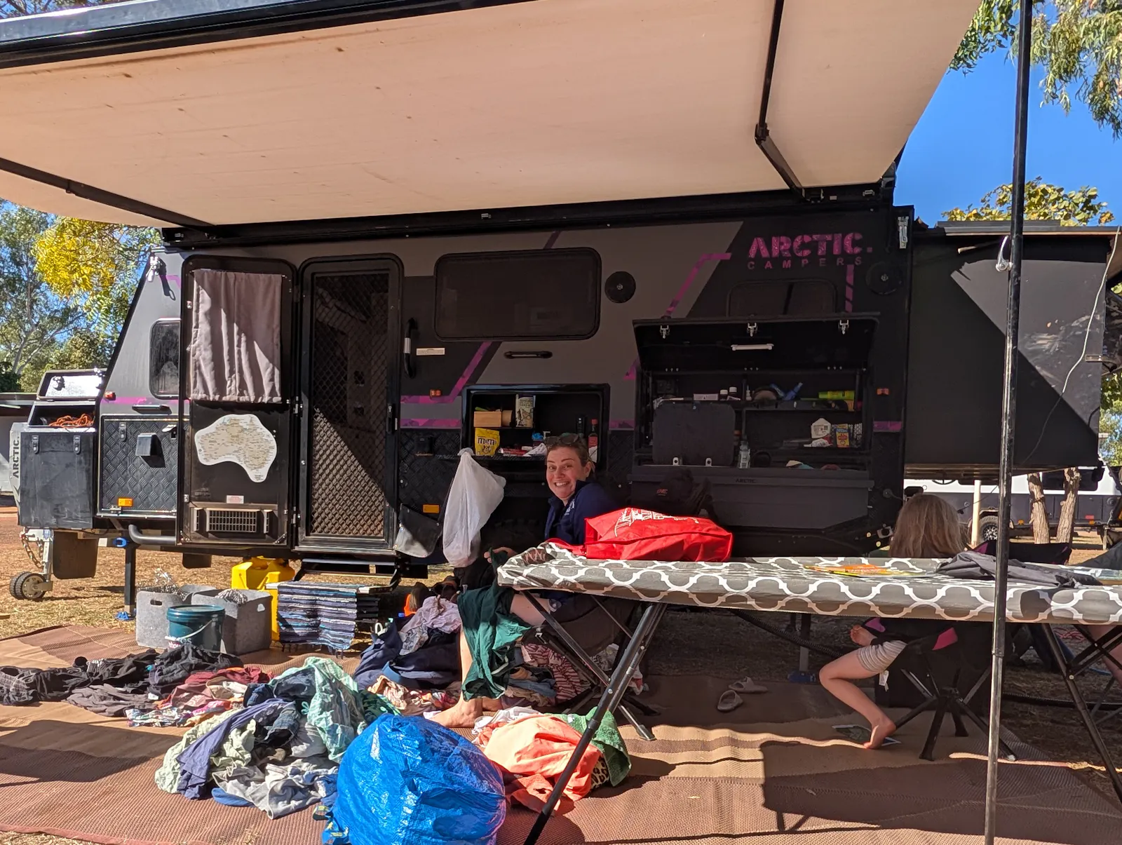 SO much washing - it drew comments from passers by!