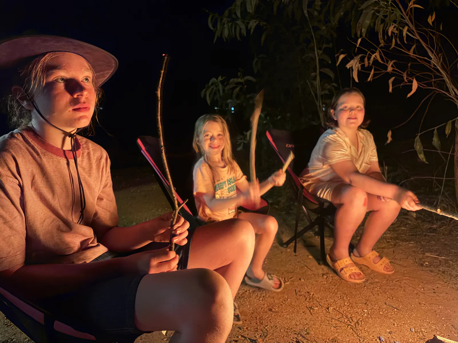 And then we had the first (and only, so far at least) campfire complete with marshmallows.