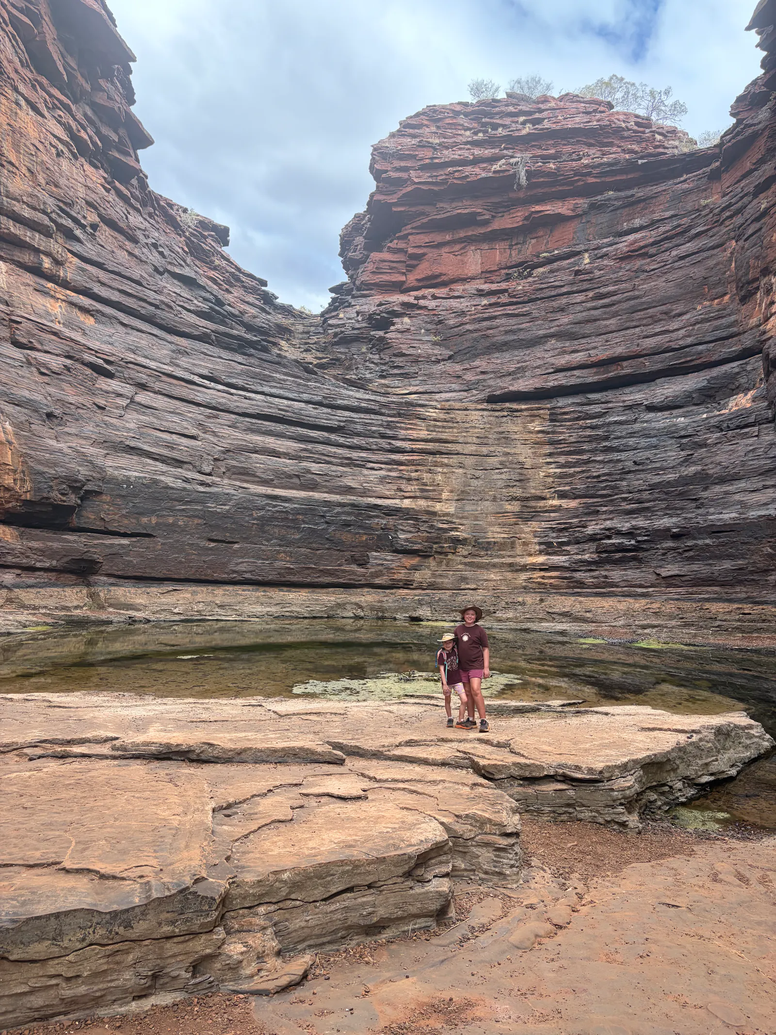 The gorge ended in this amazing natural amphitheatre, which also has a waterfall after heavy rains.