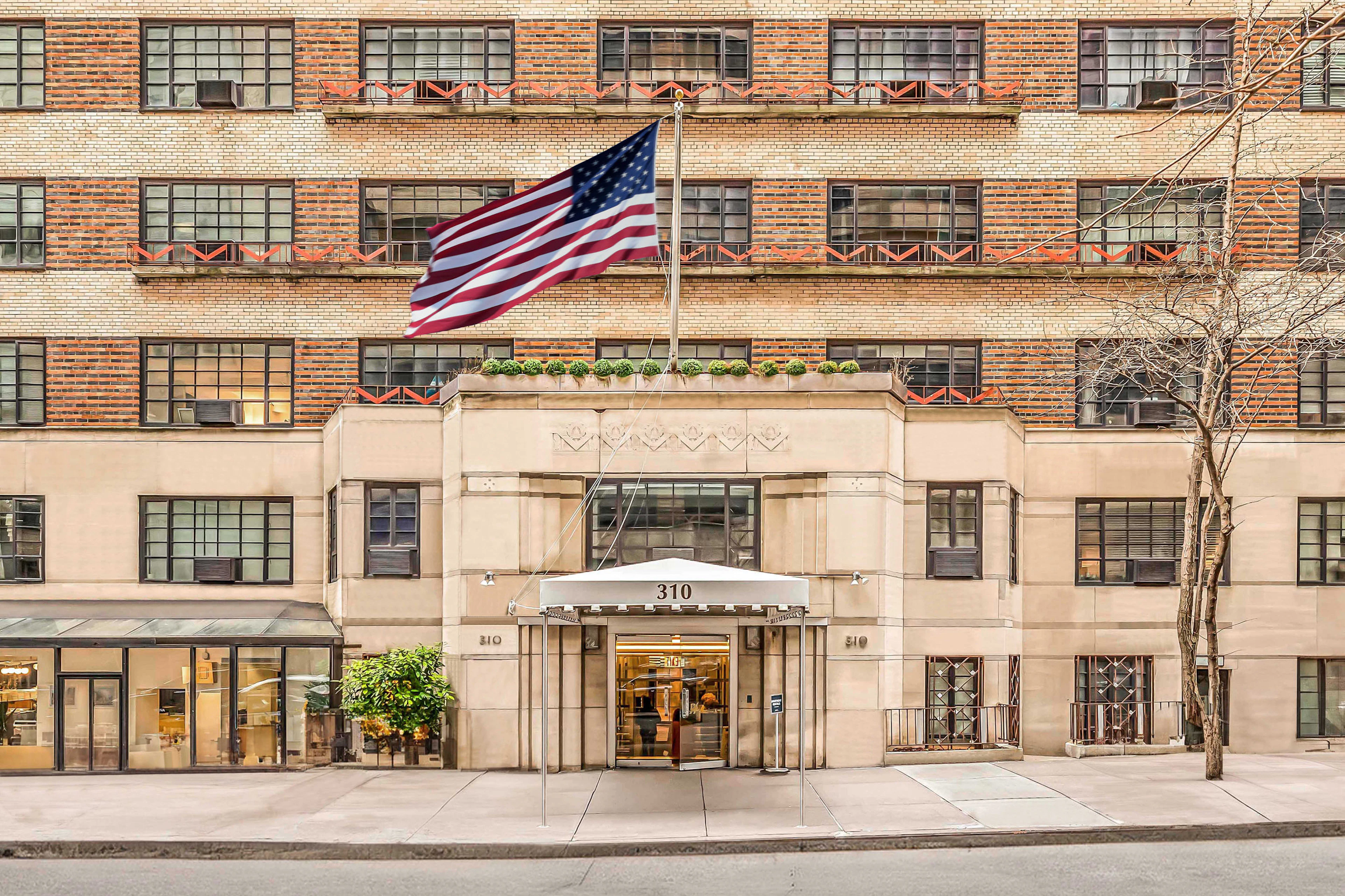 Facade of The Beaux Arts Apartments