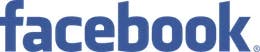 The word "facebook" in lowercase, written in blue sans-serif font, sits on a white background.
