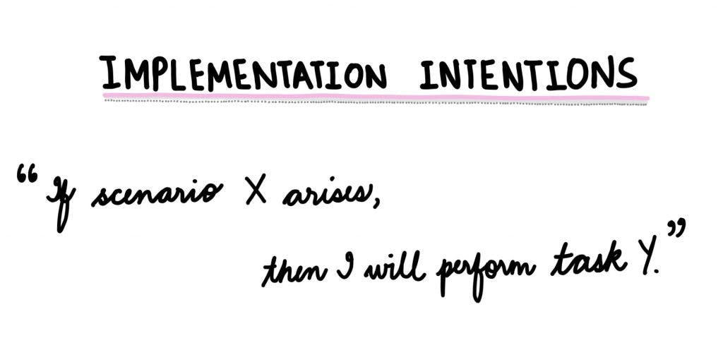 implementation intentions