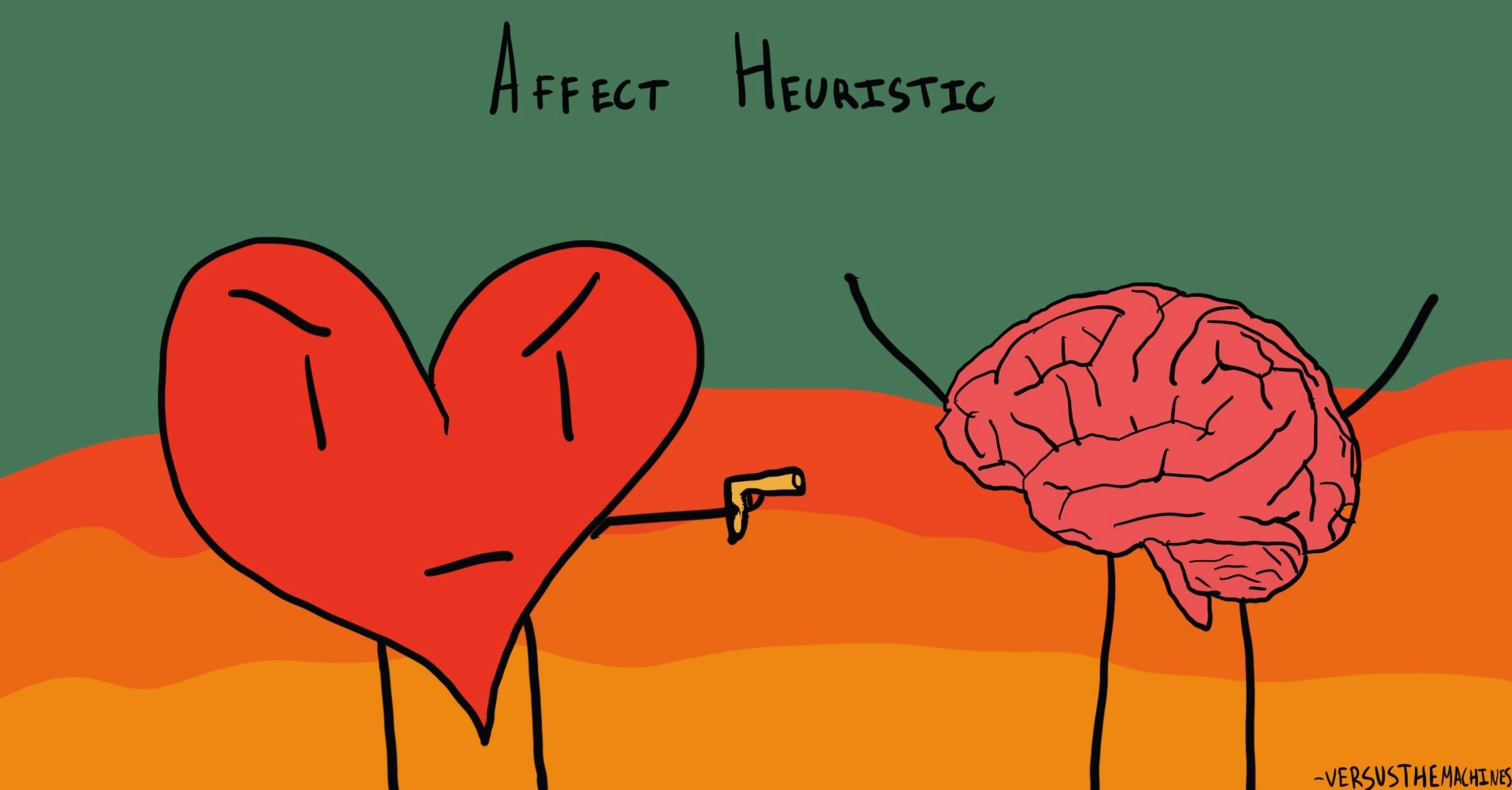 illustration of heart threatening the brain