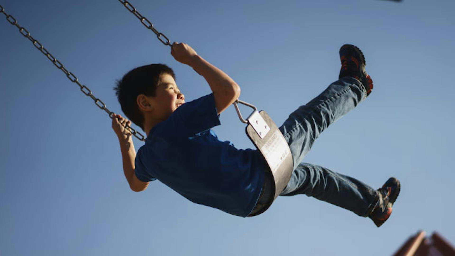 With limited options on tv, a child can go out and enjoy the world.