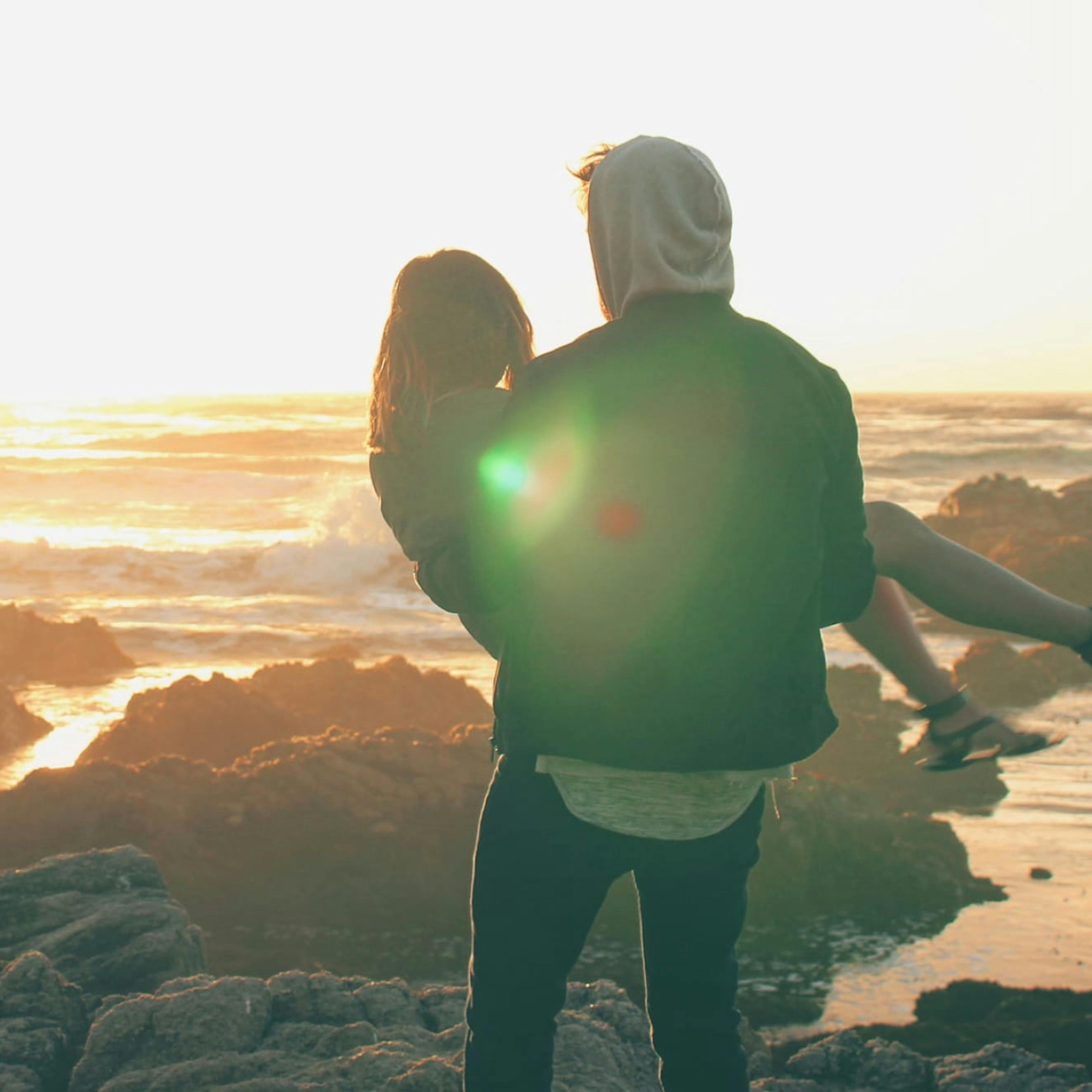 A couple traveling for a full year before their wedding as a trial run for marriage.