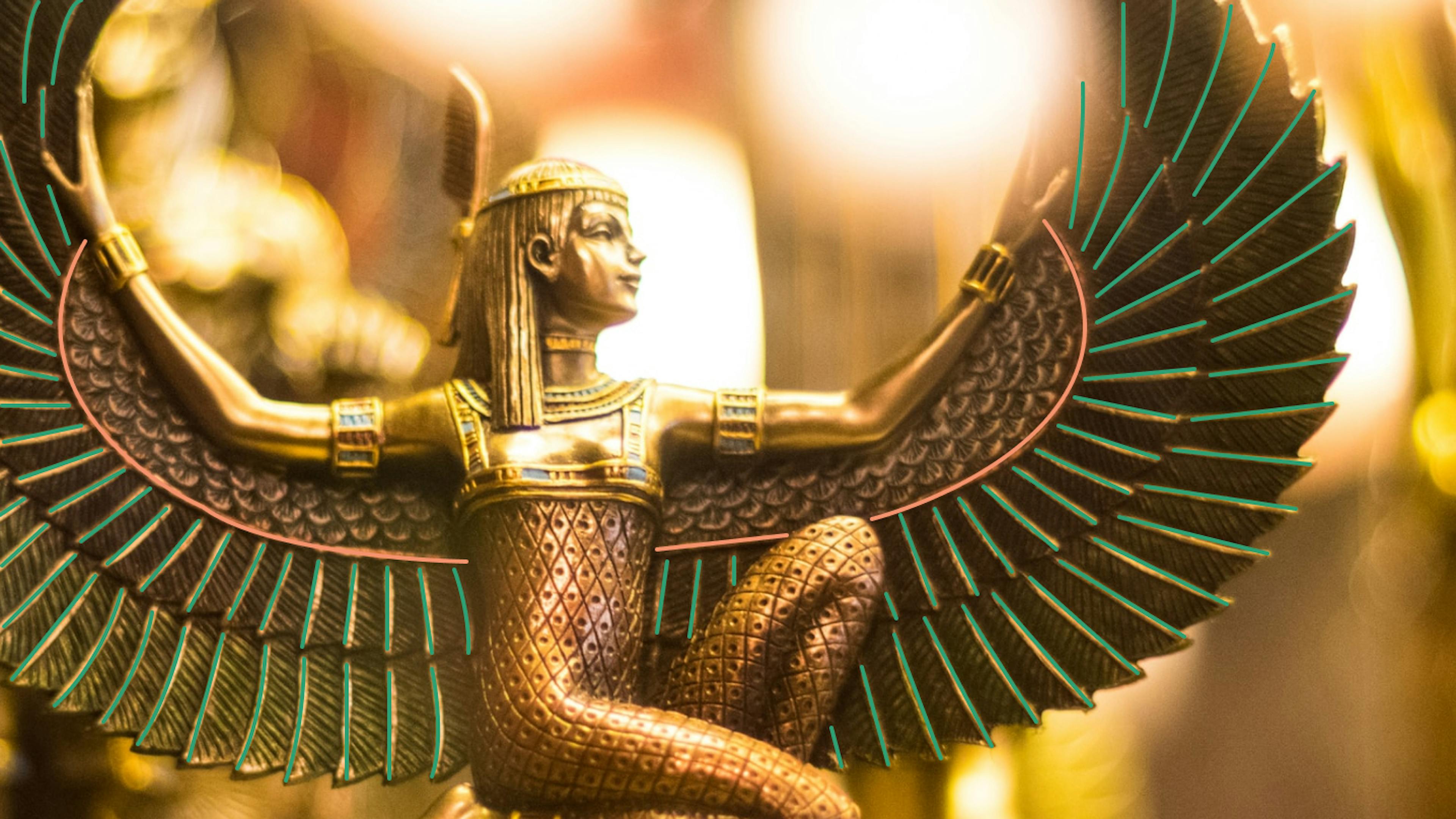 The Egyptian goddess Ma'at.