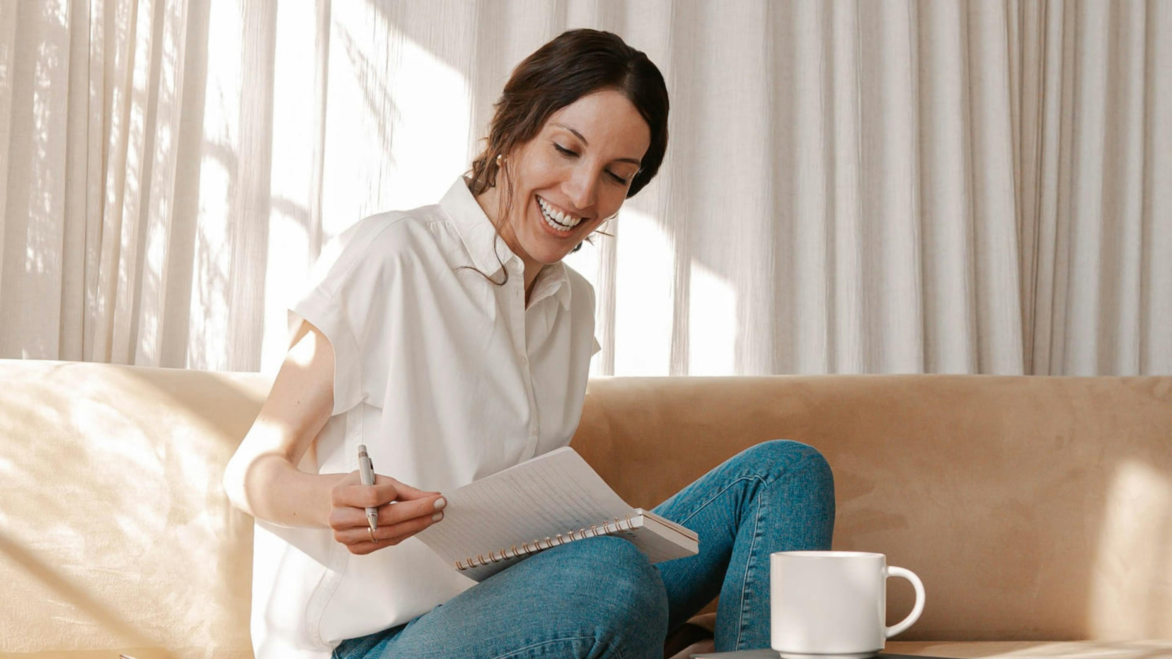 A woman finds happiness and balance after leaving a career in fashion to become a freelance writer.
