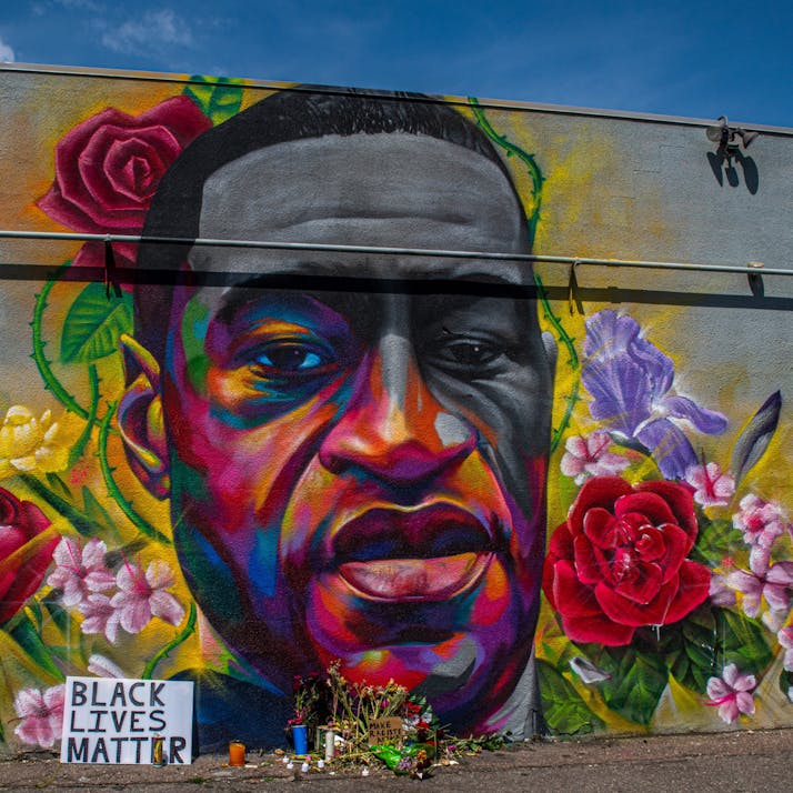 George Floyd mural