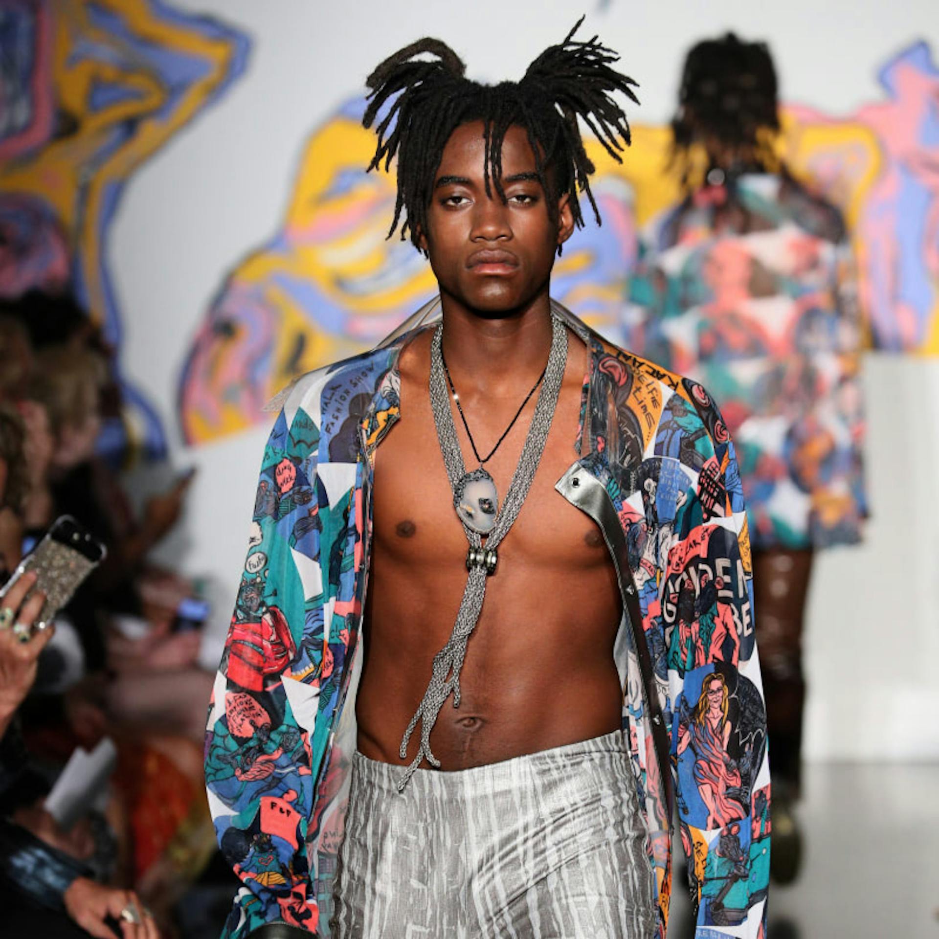 Male runway models exhibit a different type of masculinity.