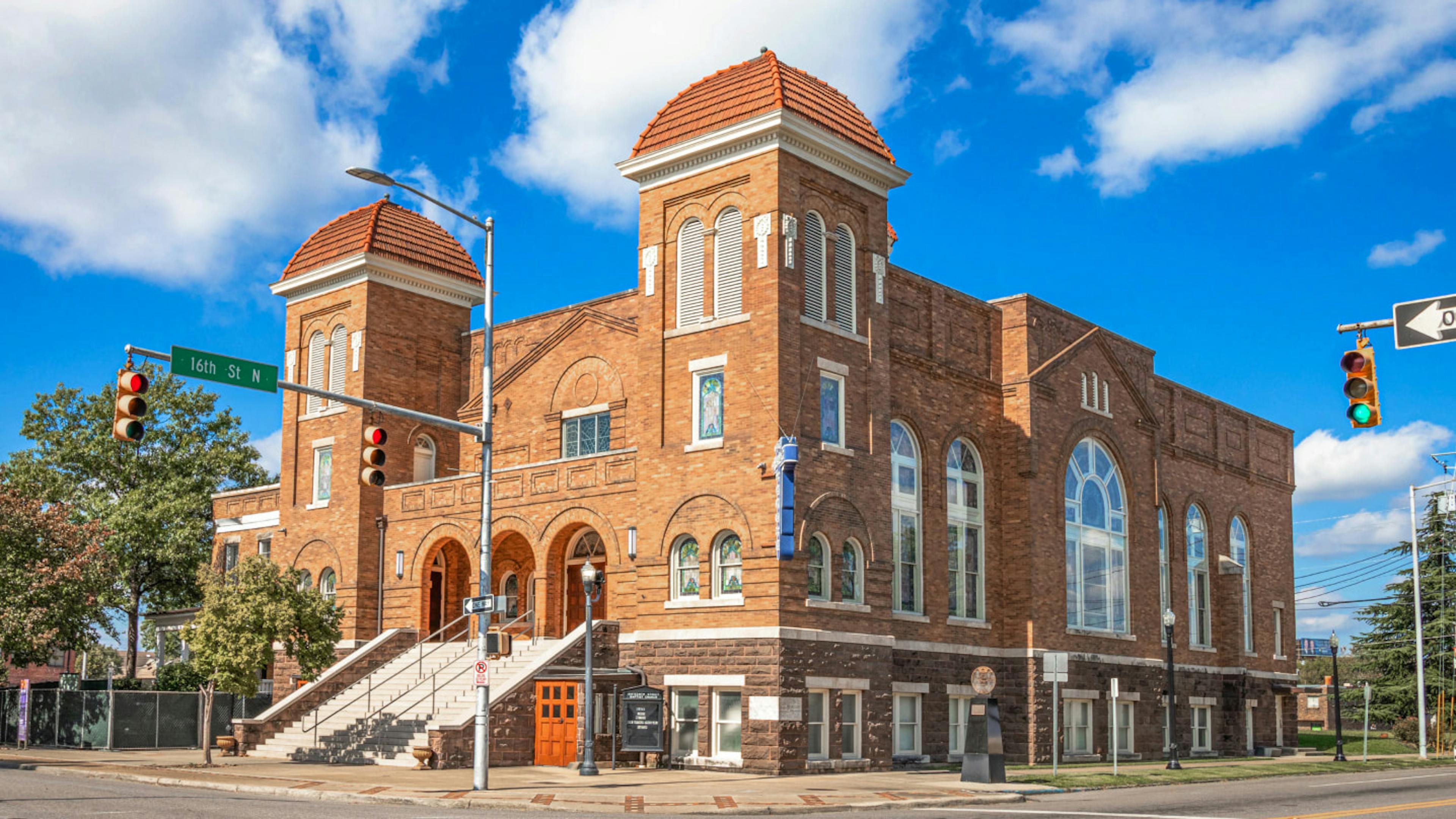 The 16th Street Baptist Church in Birmingham, Alabama is an important Civil Rights landmark.