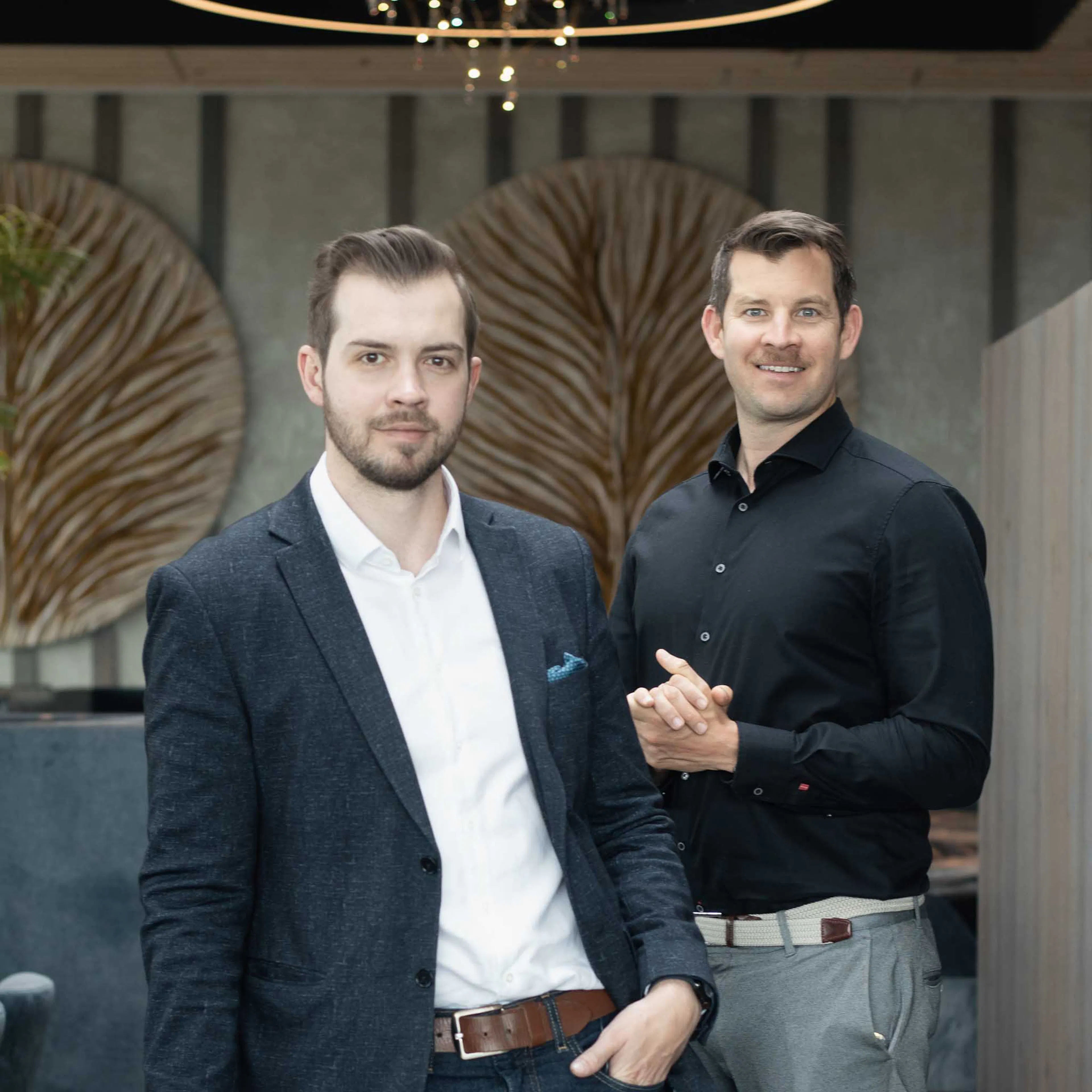 Owners Julian and Florian Mayer of the Familux Resorts.