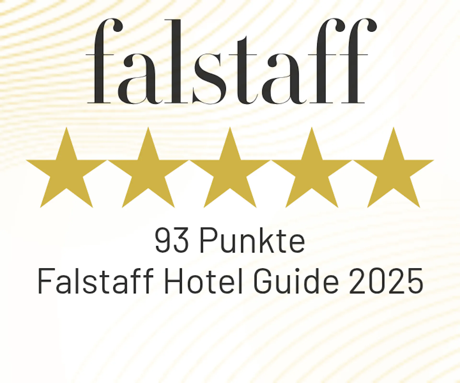 Falstaff Award im Falstaff Hotel guide 2025 für das The Grand Green.