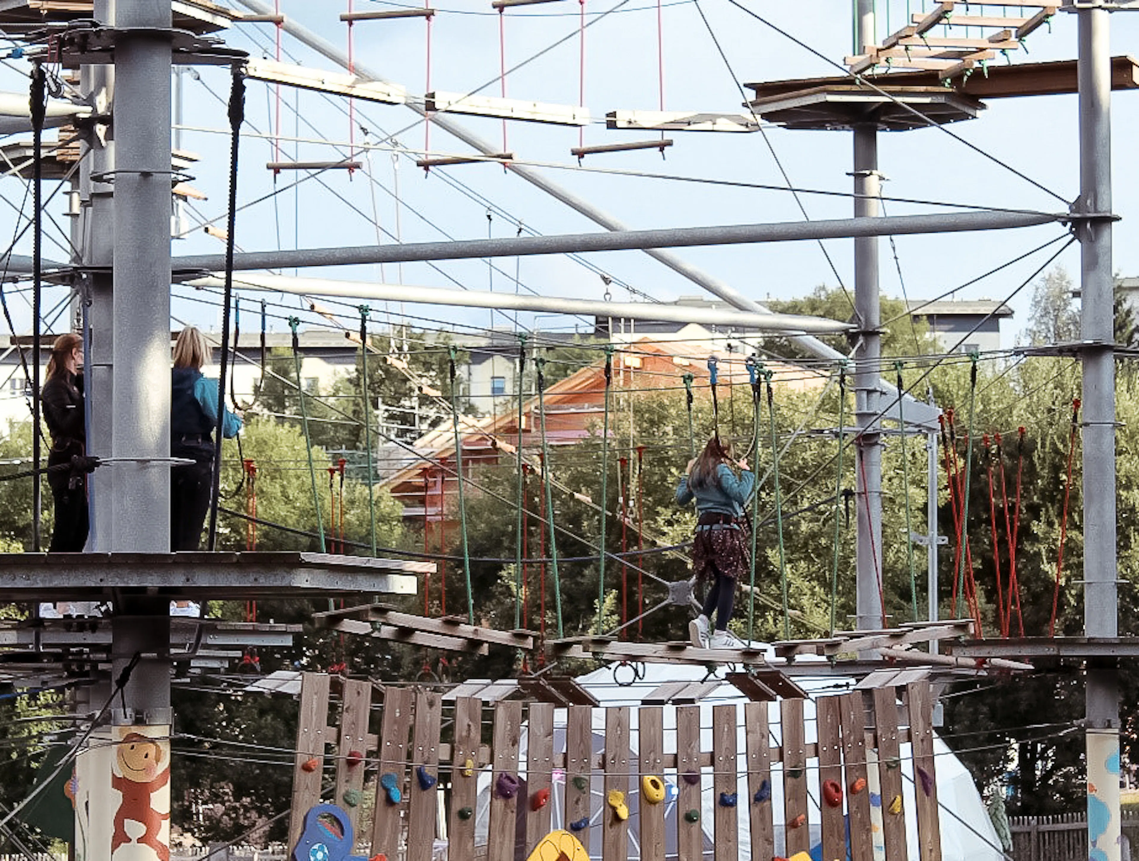 Golf climbing park with climbing frame in Oberhof.