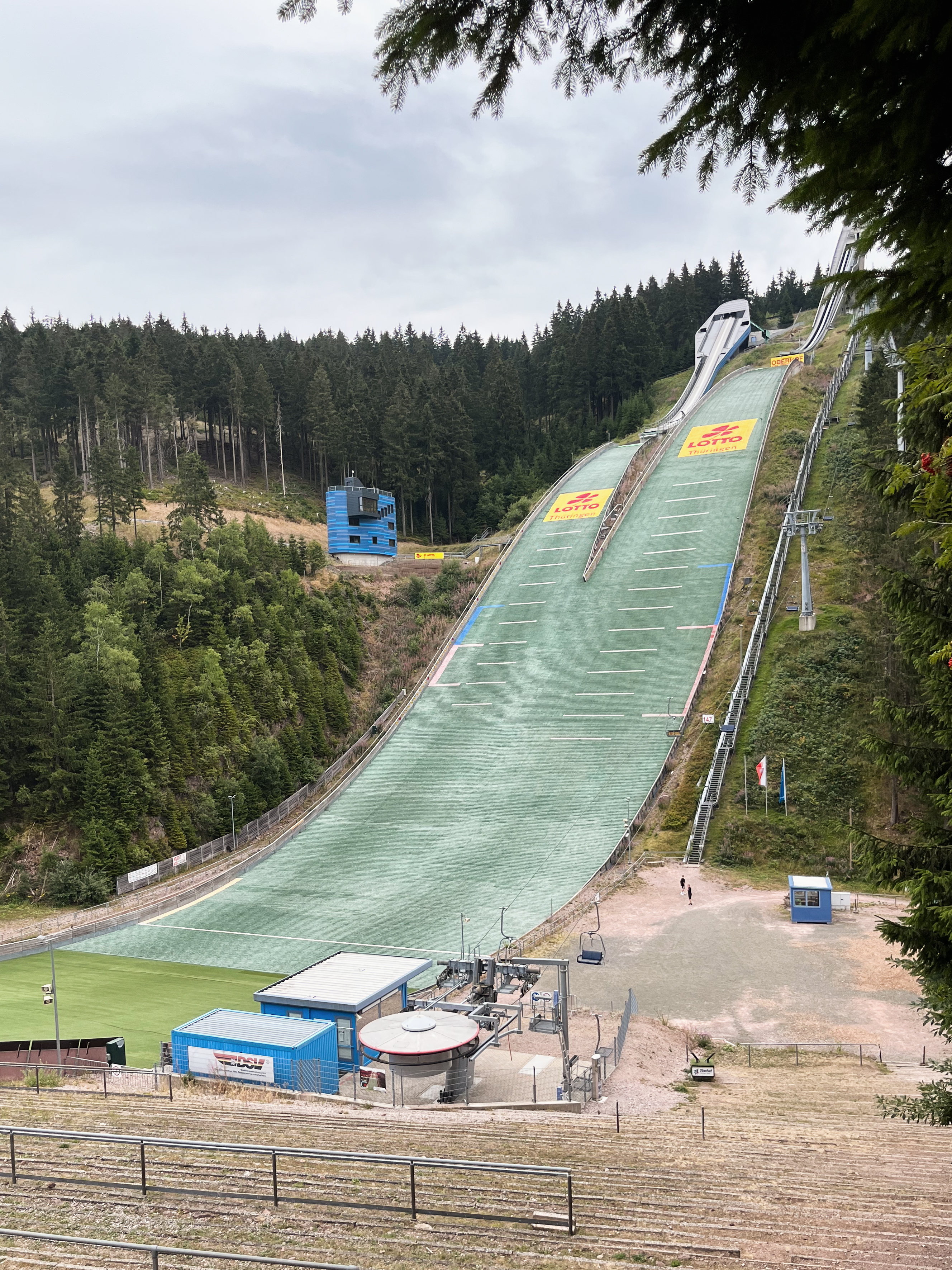 Ski jump in Oberhof.