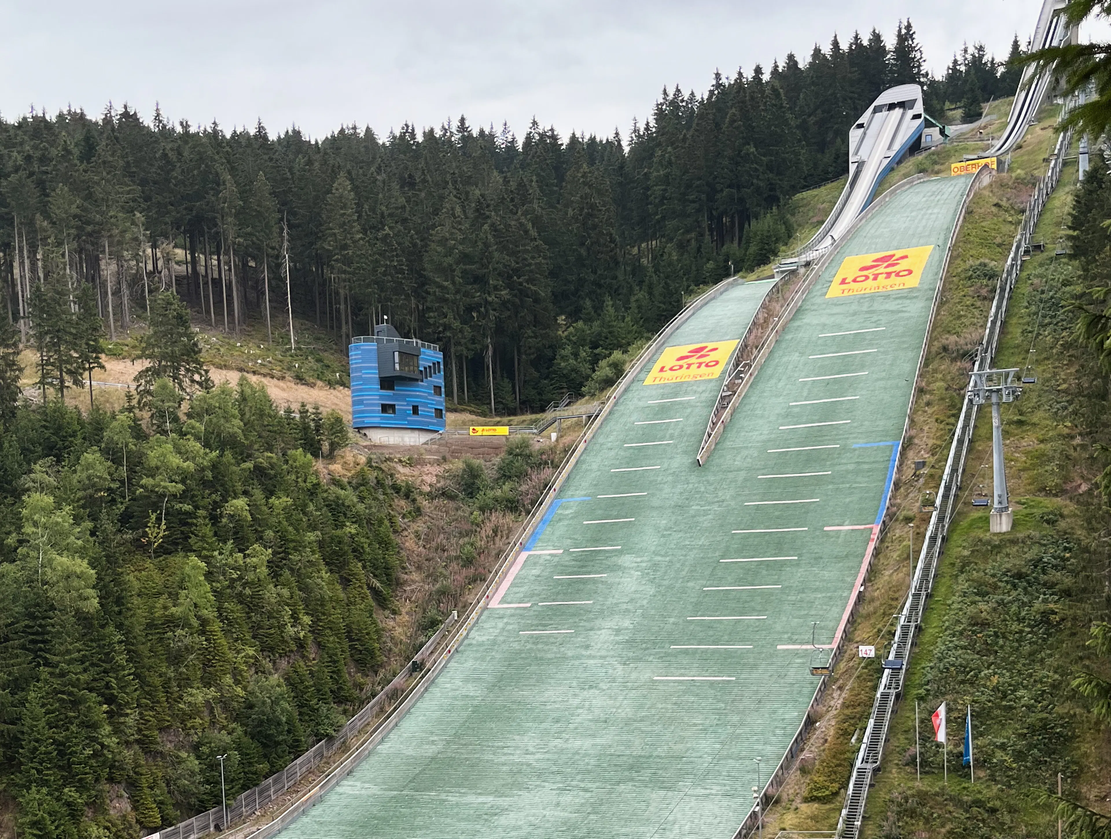 Ski jump in Oberhof.