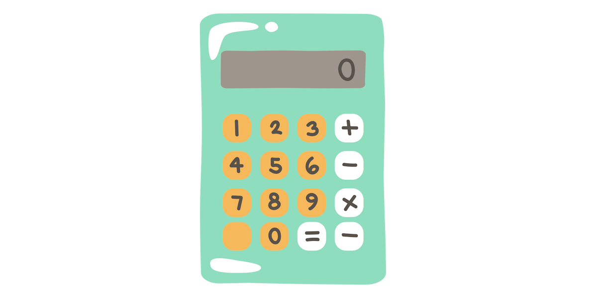 An illustration of a calculator