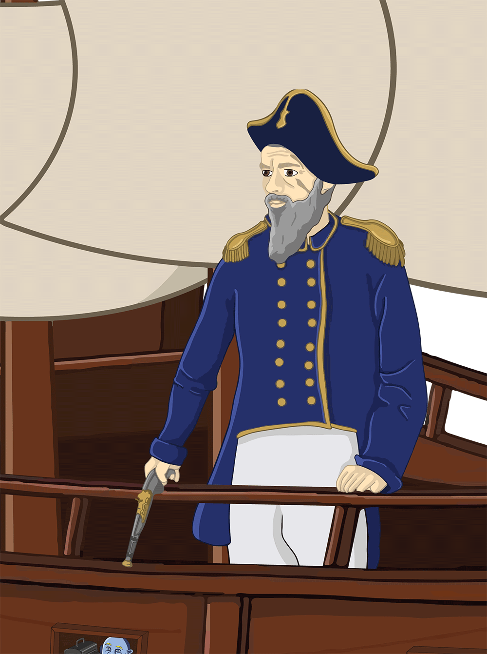 A ship captain.