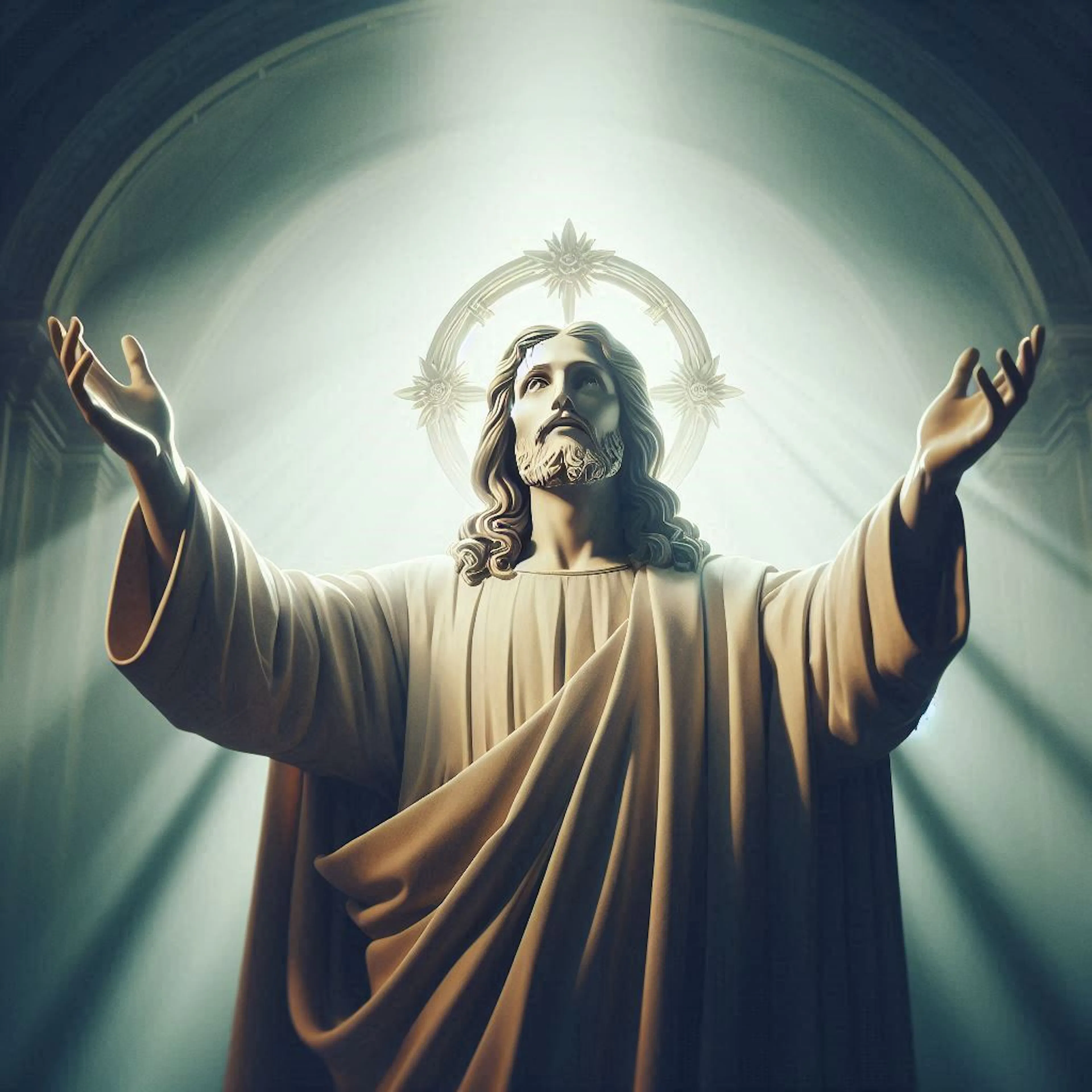 Jesus open arms