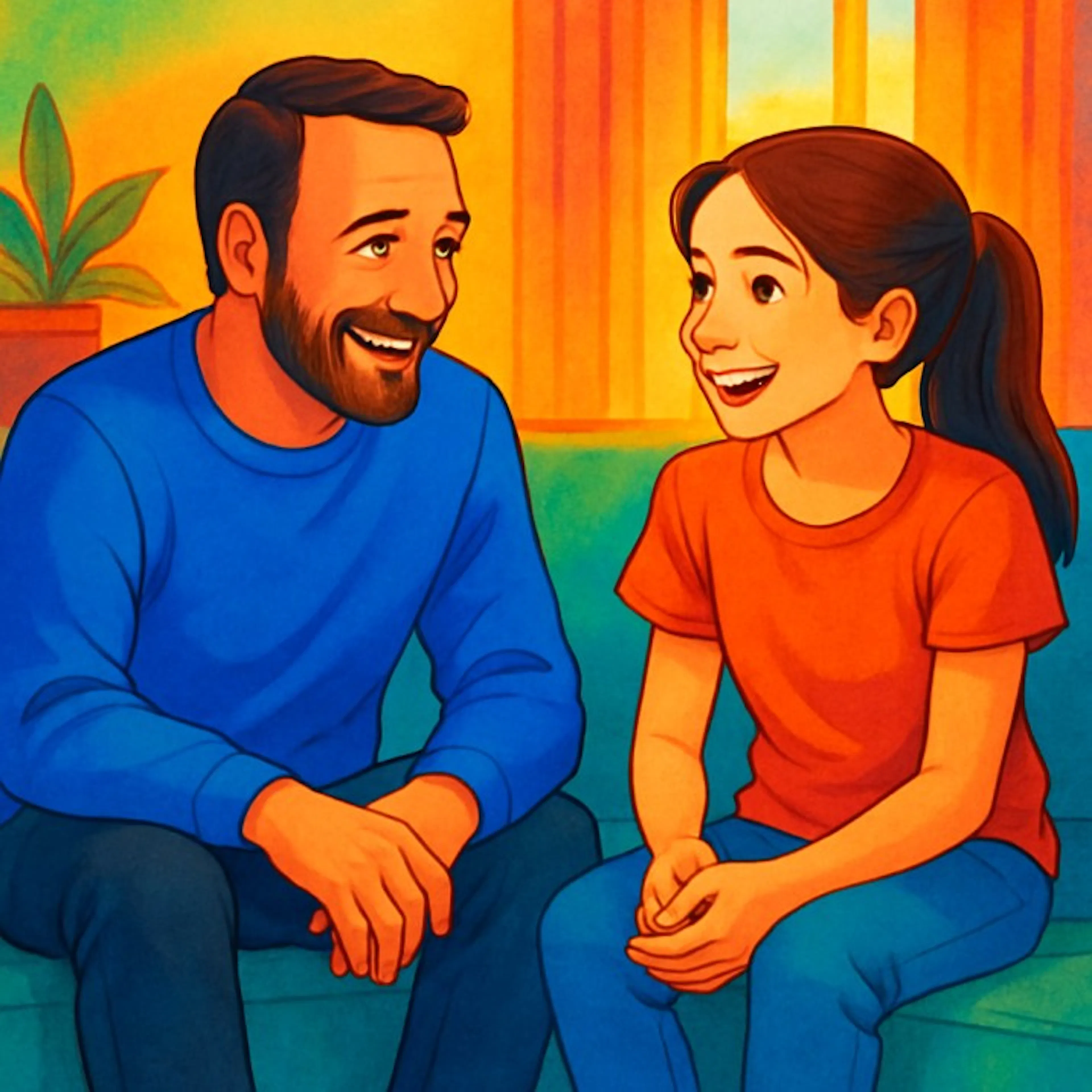 Dad and Teen