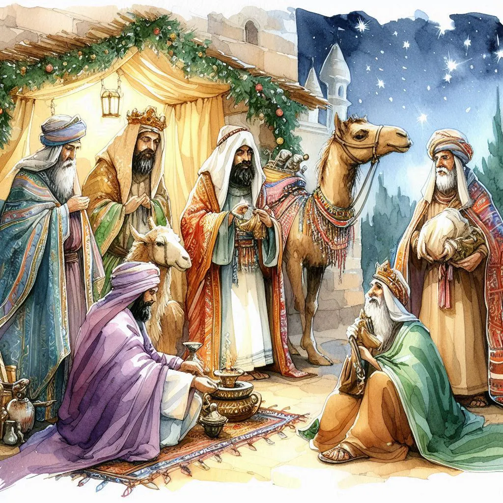 magi watercolour