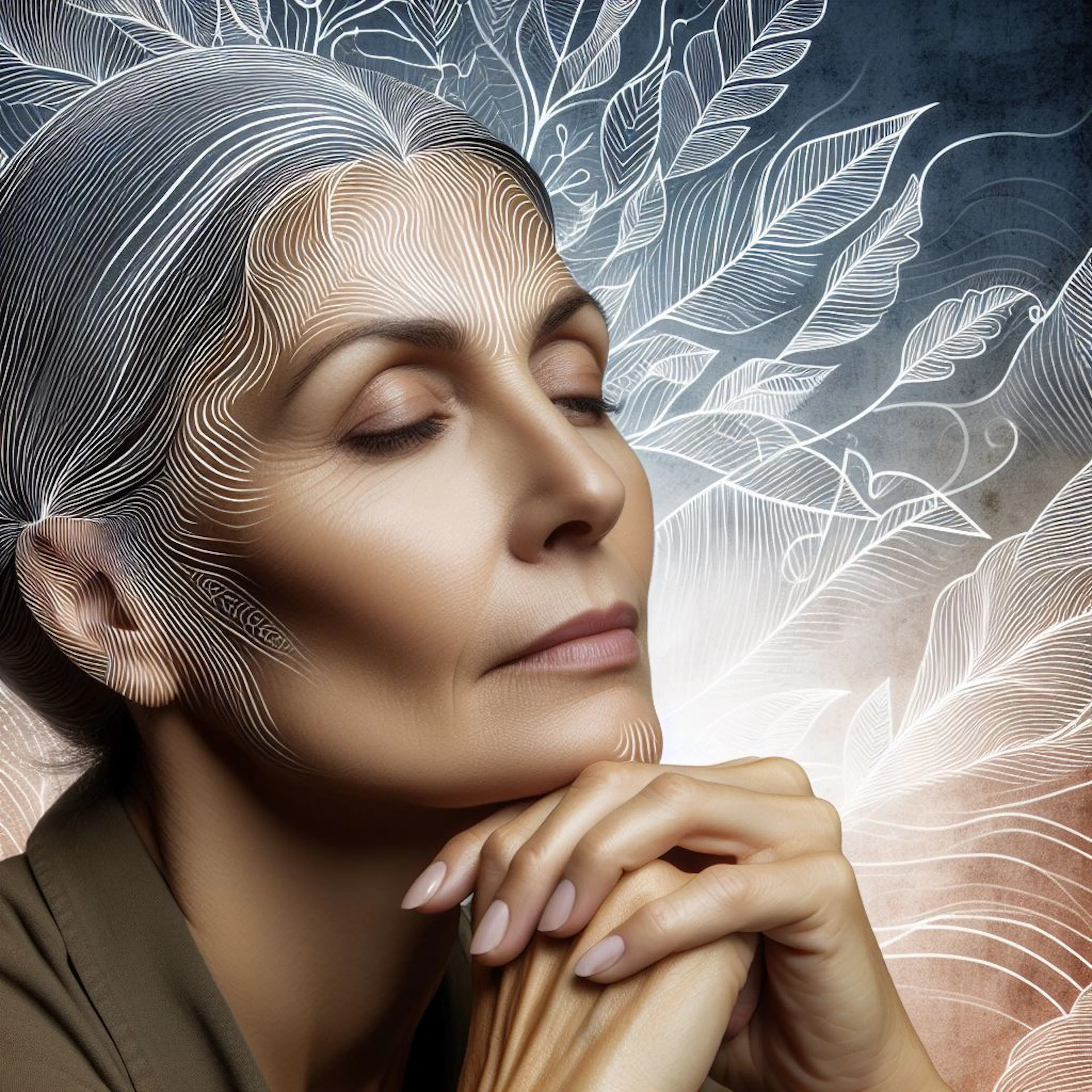 meditative face
