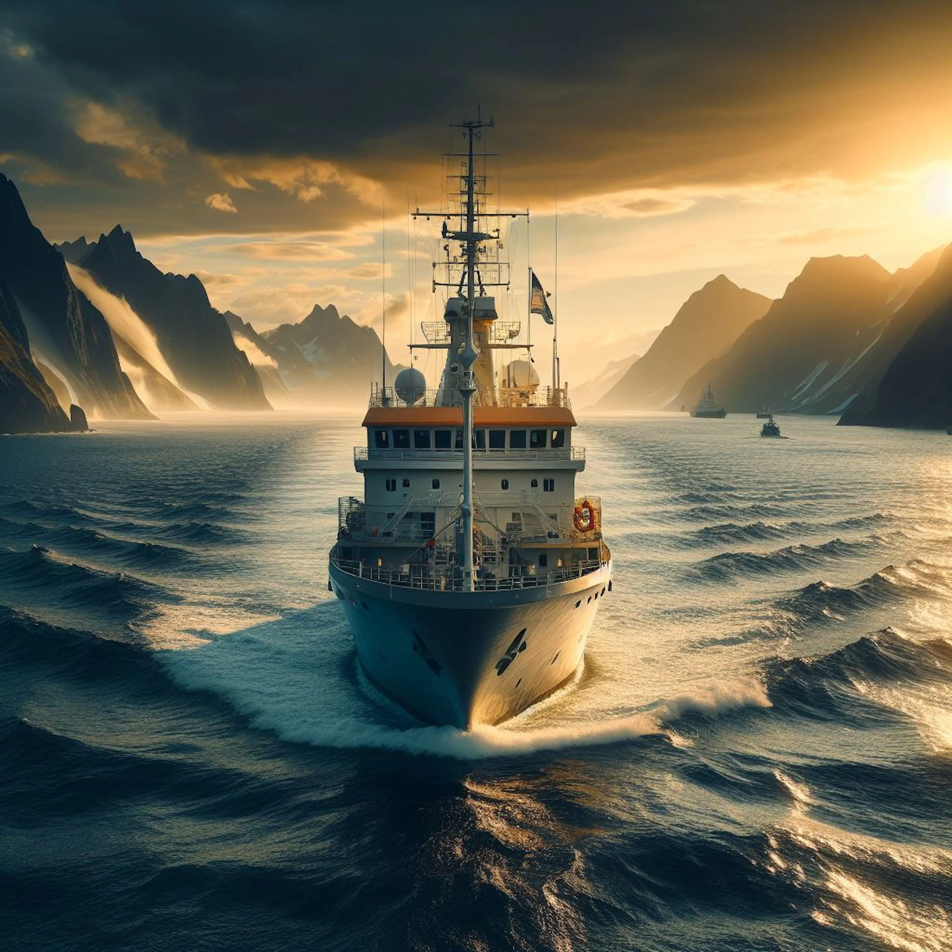 ship leaving port