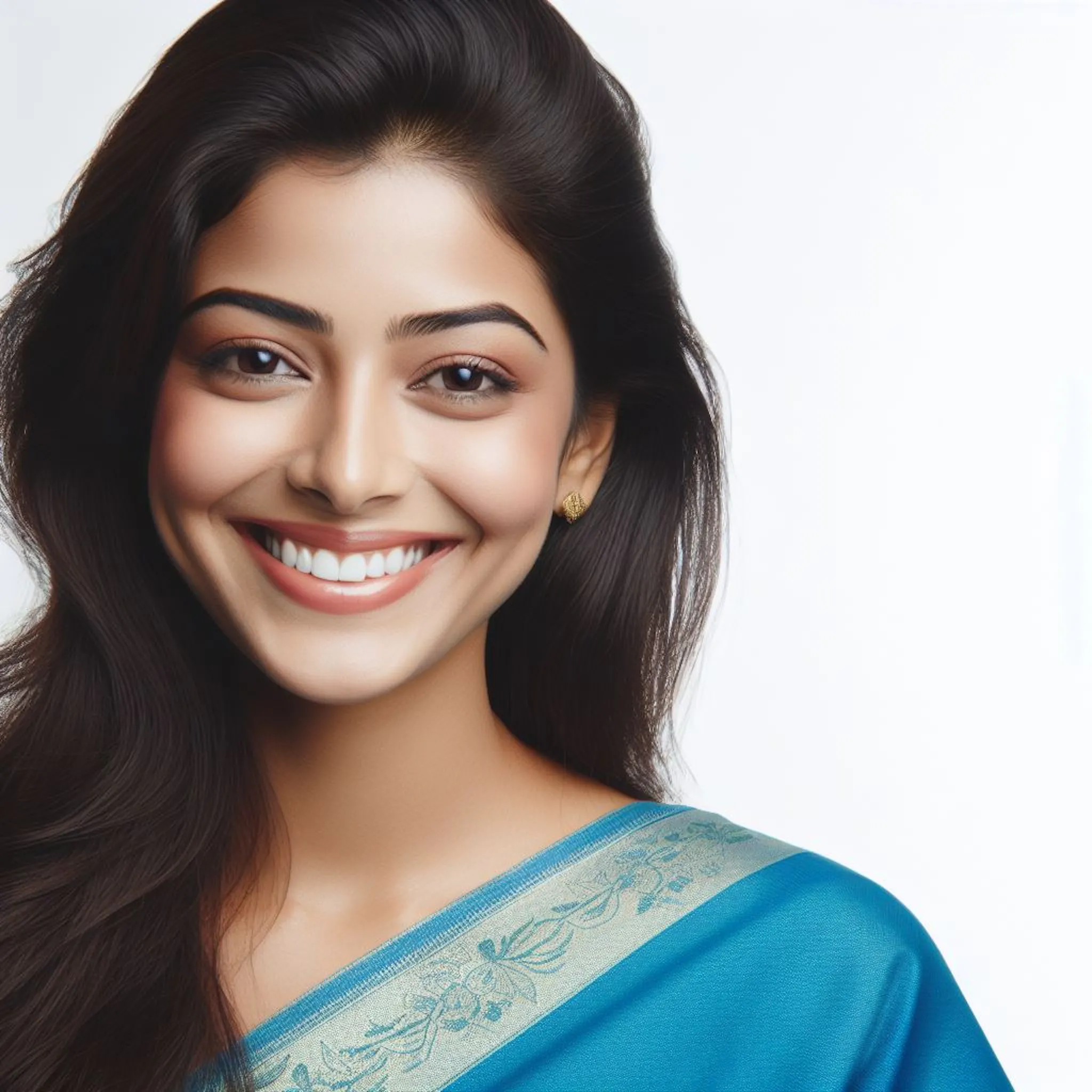 Cheerful Indian lady