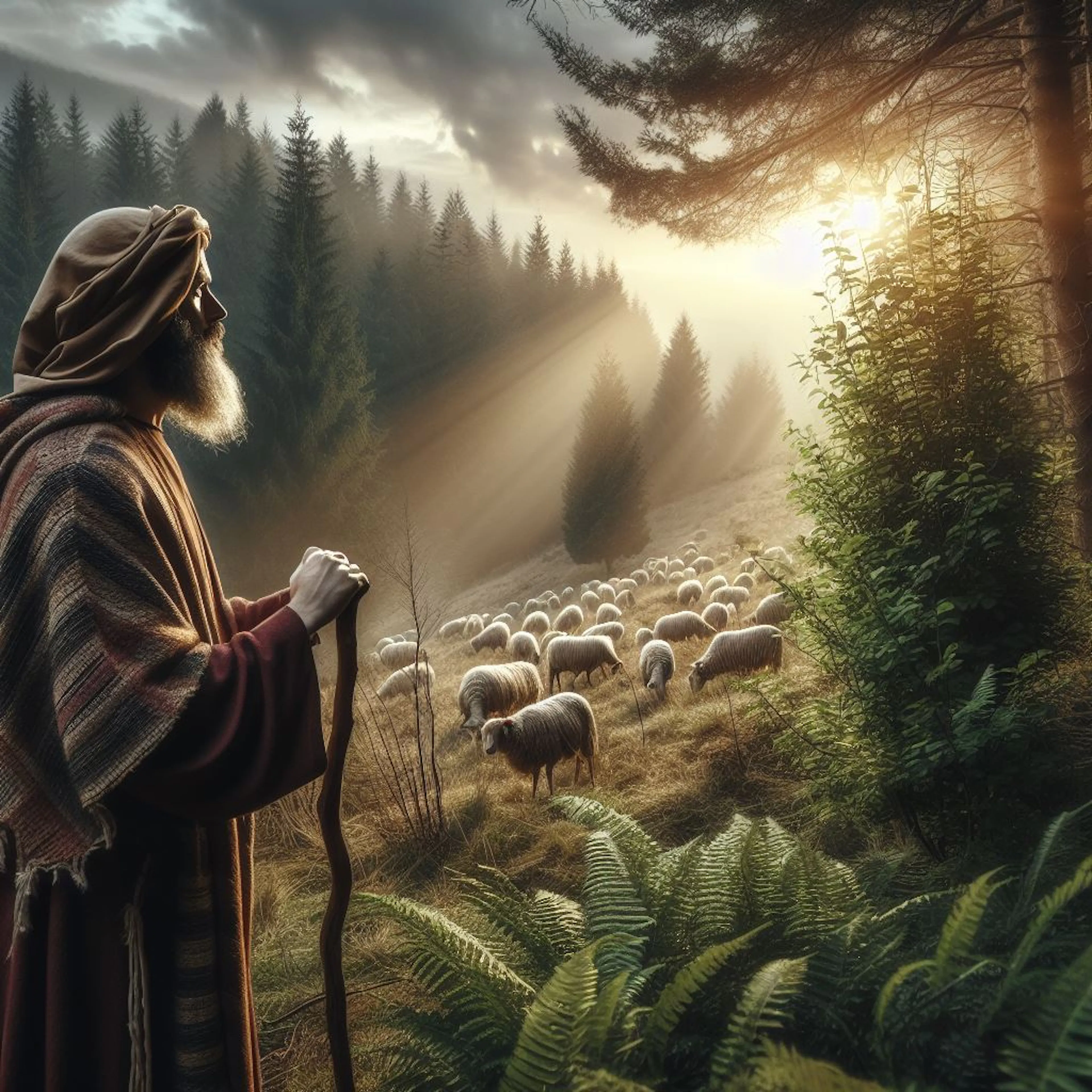 Moses and burning bush