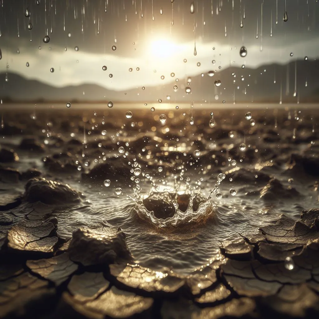 water on dryland