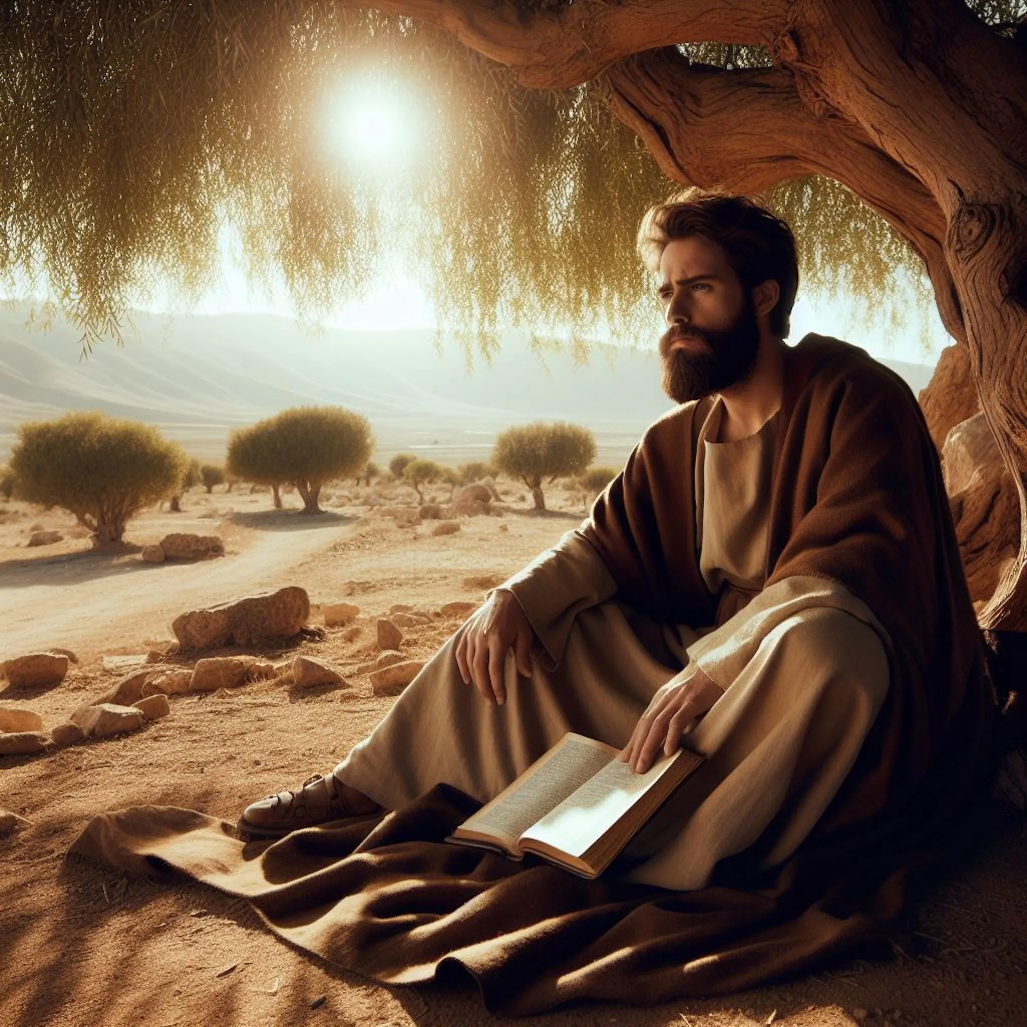 Jonah under a tree
