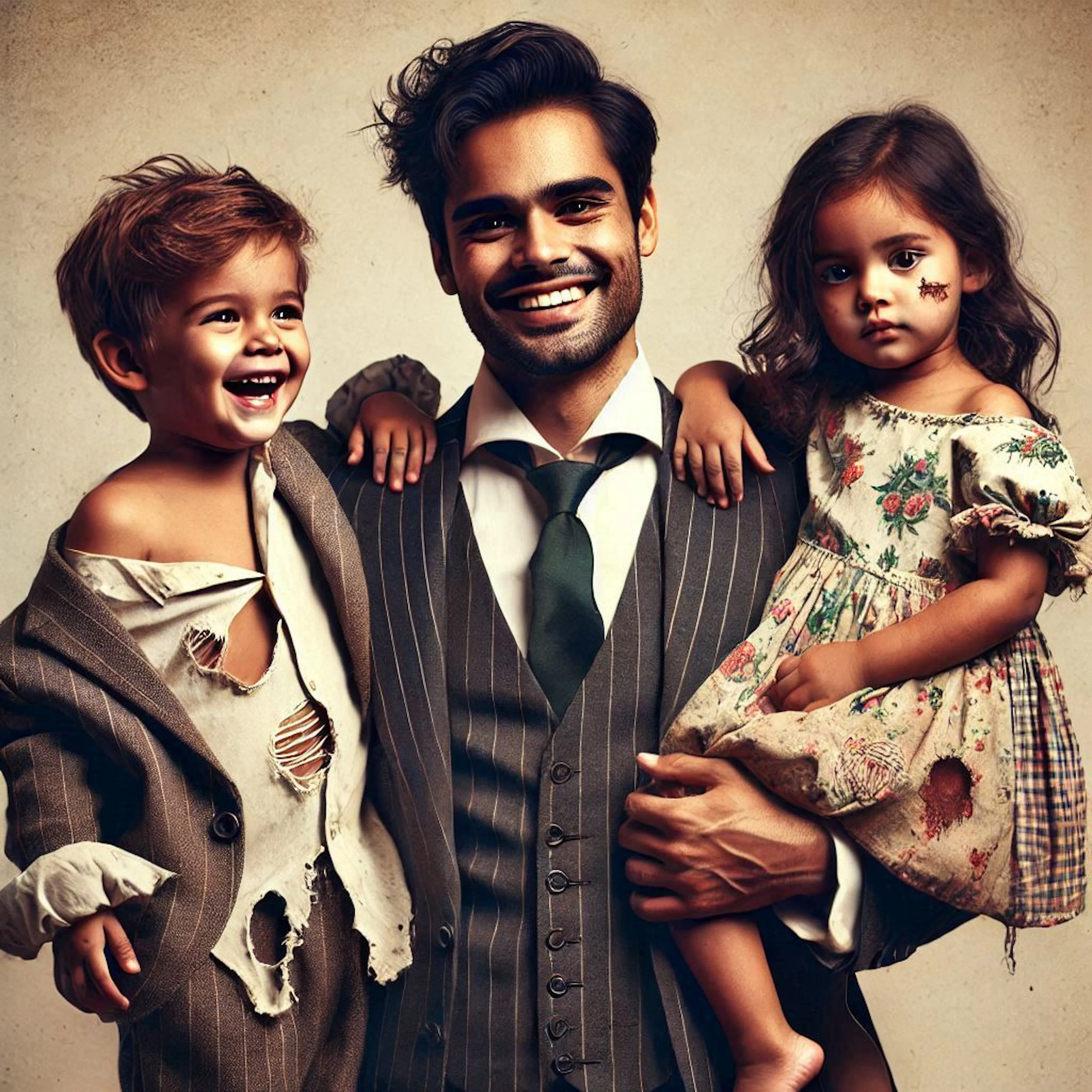 rich poor children
