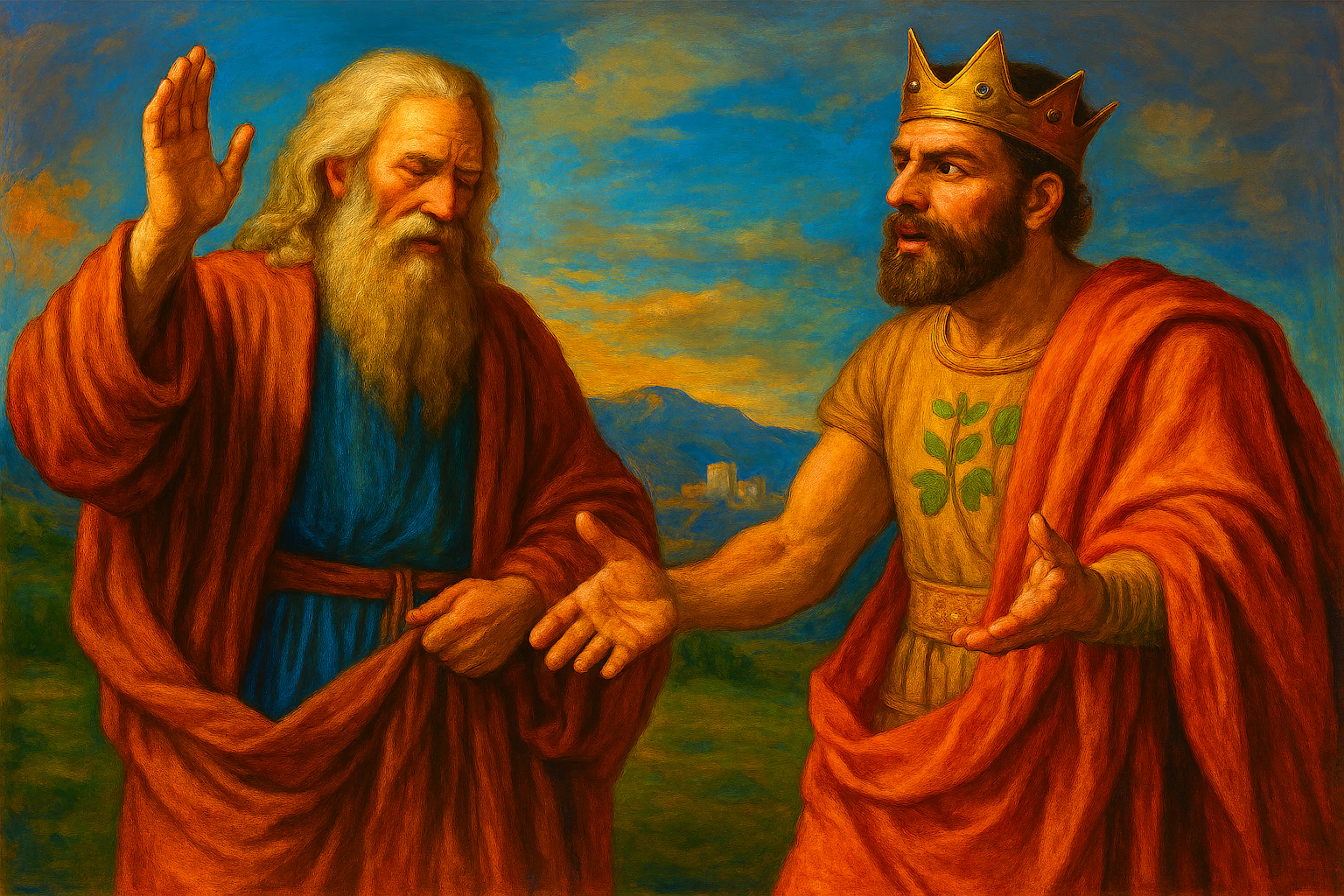 Abraham refusing king of Sodom's offer