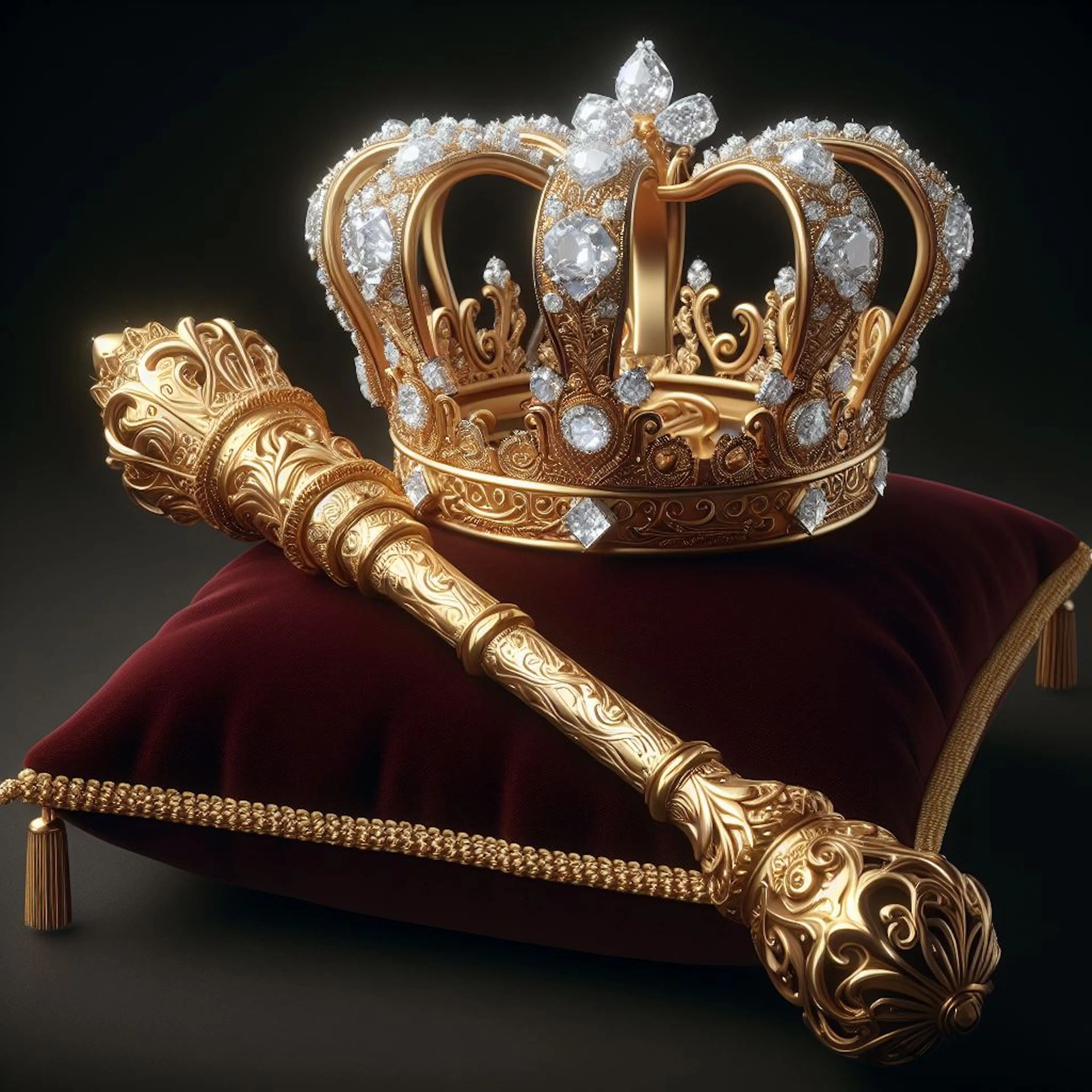 crown and sceptre
