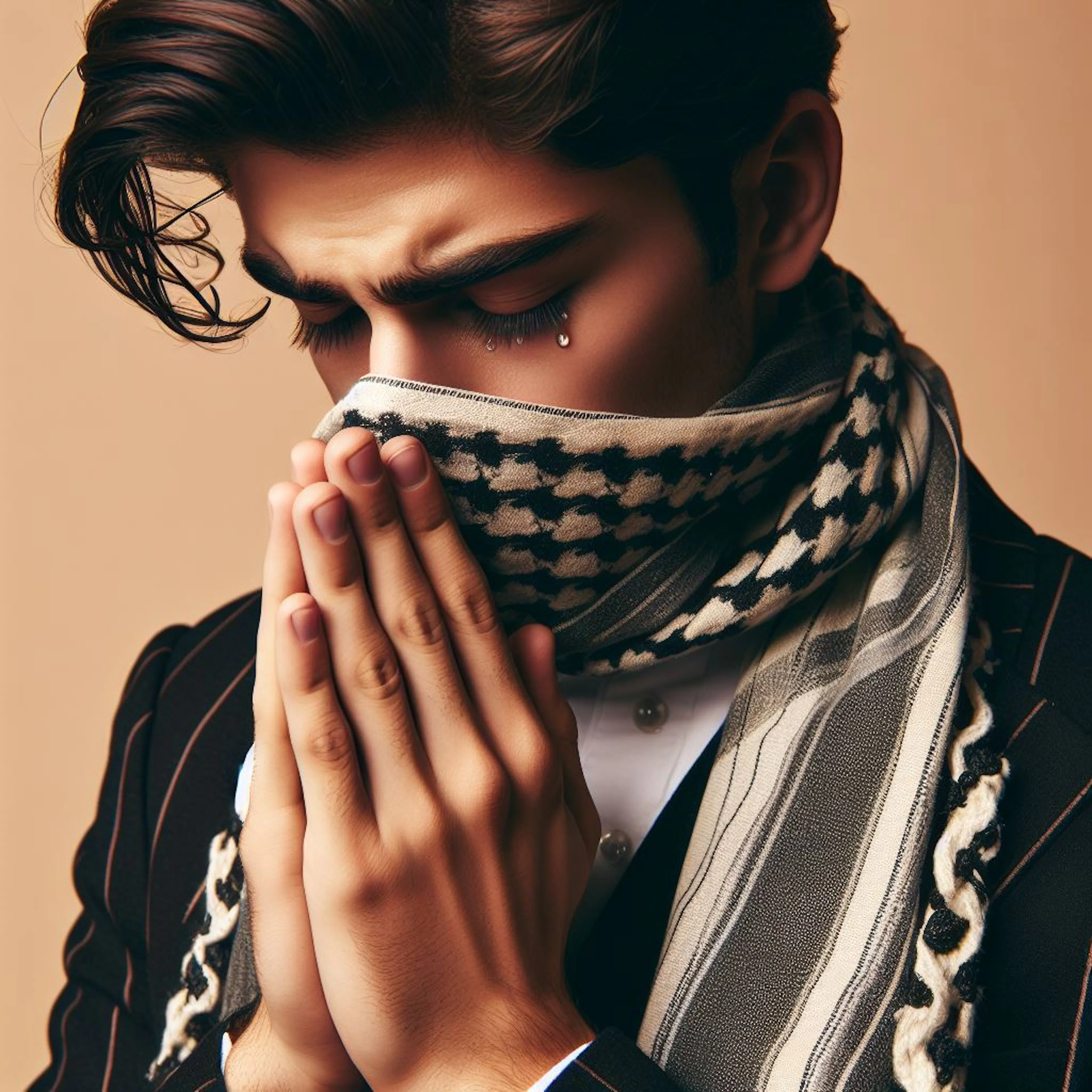 Tearful prayer