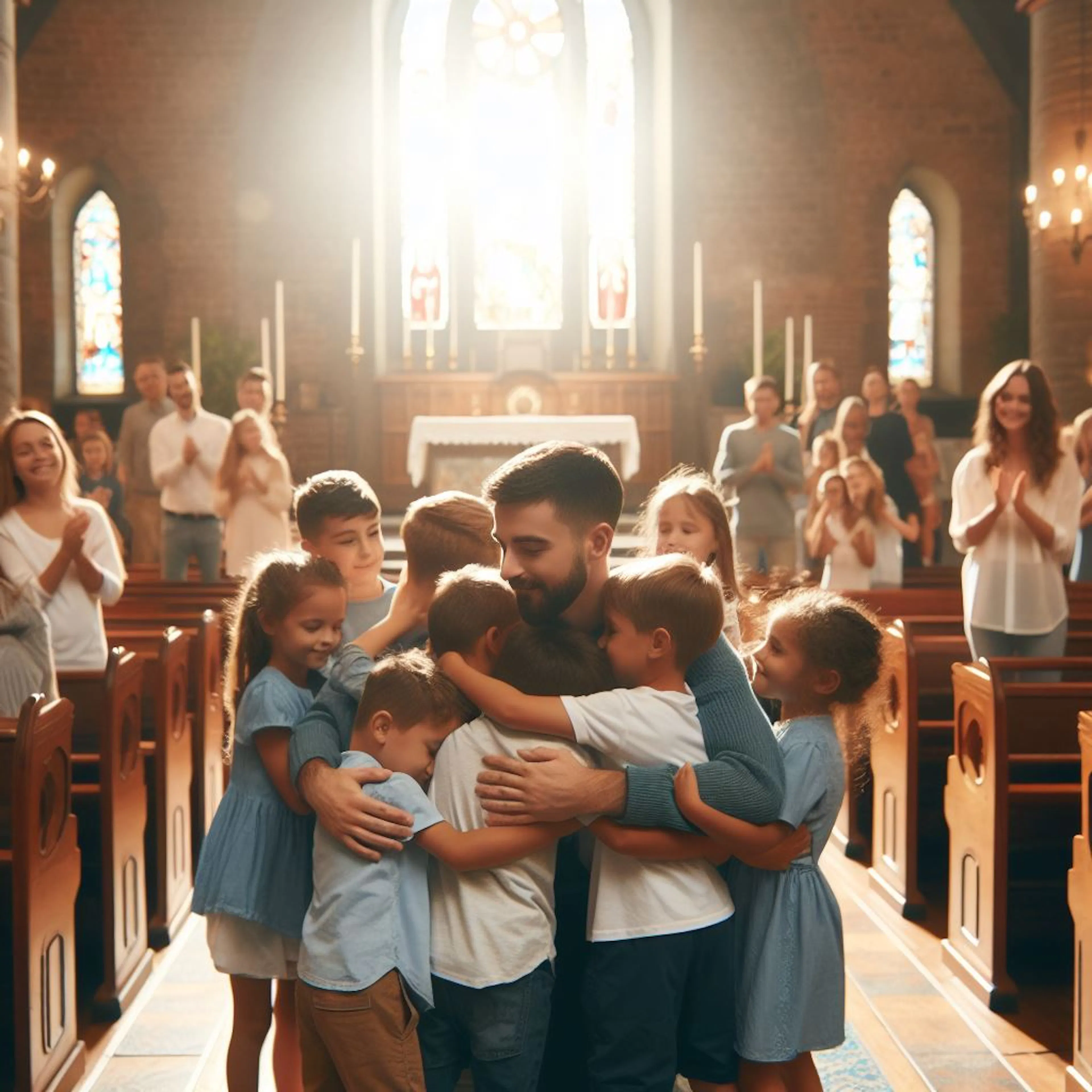 people hugging