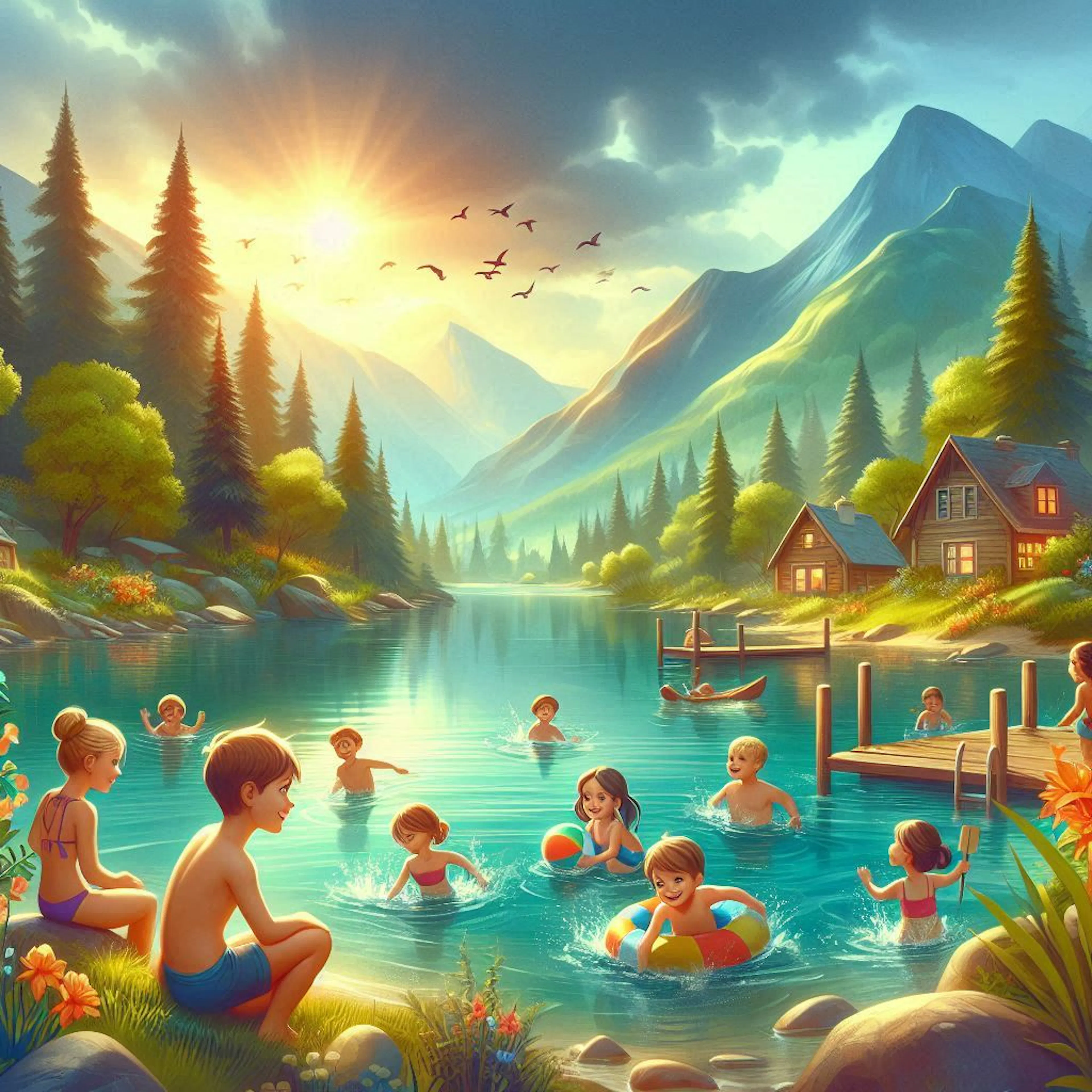 swimming