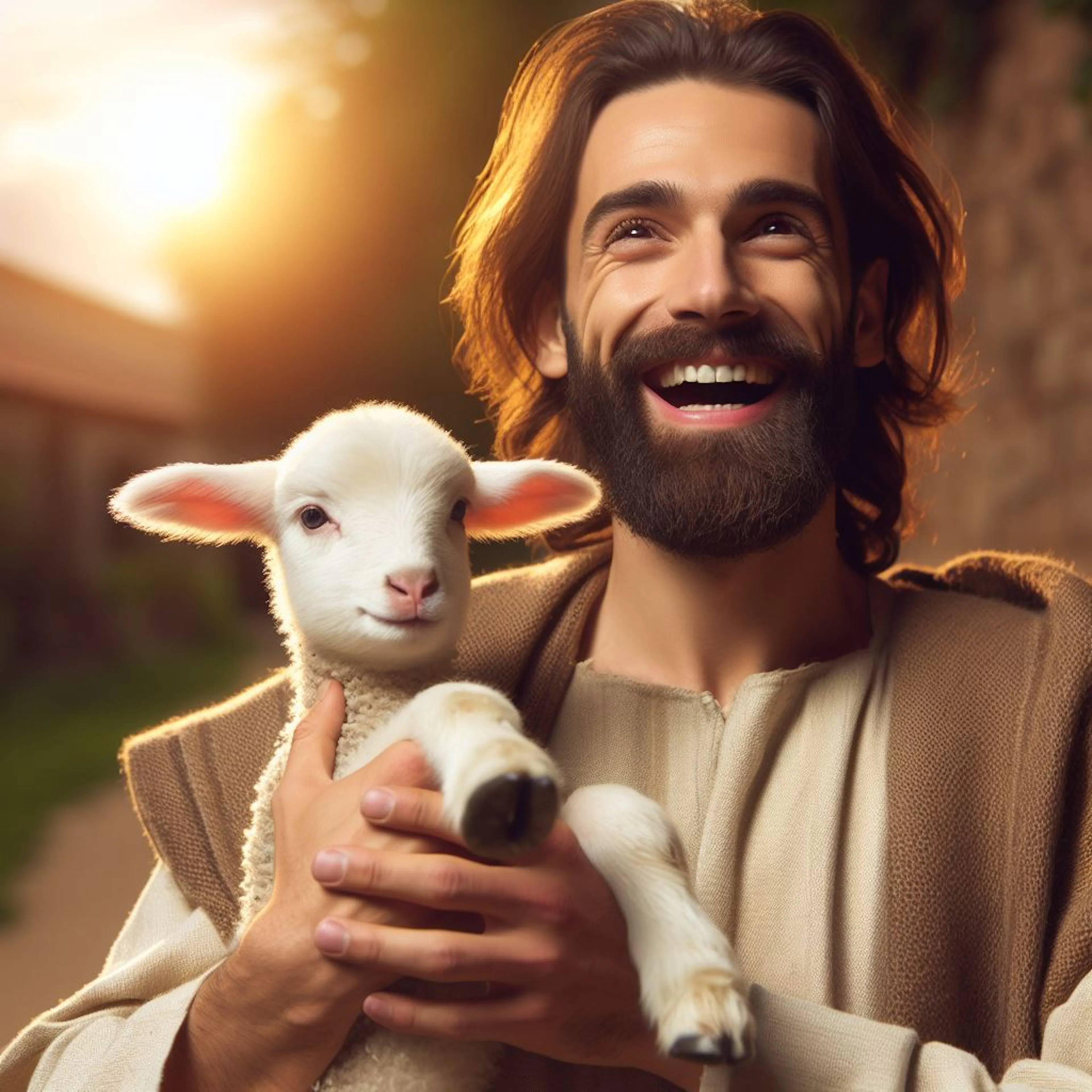 Shepherd and lamp