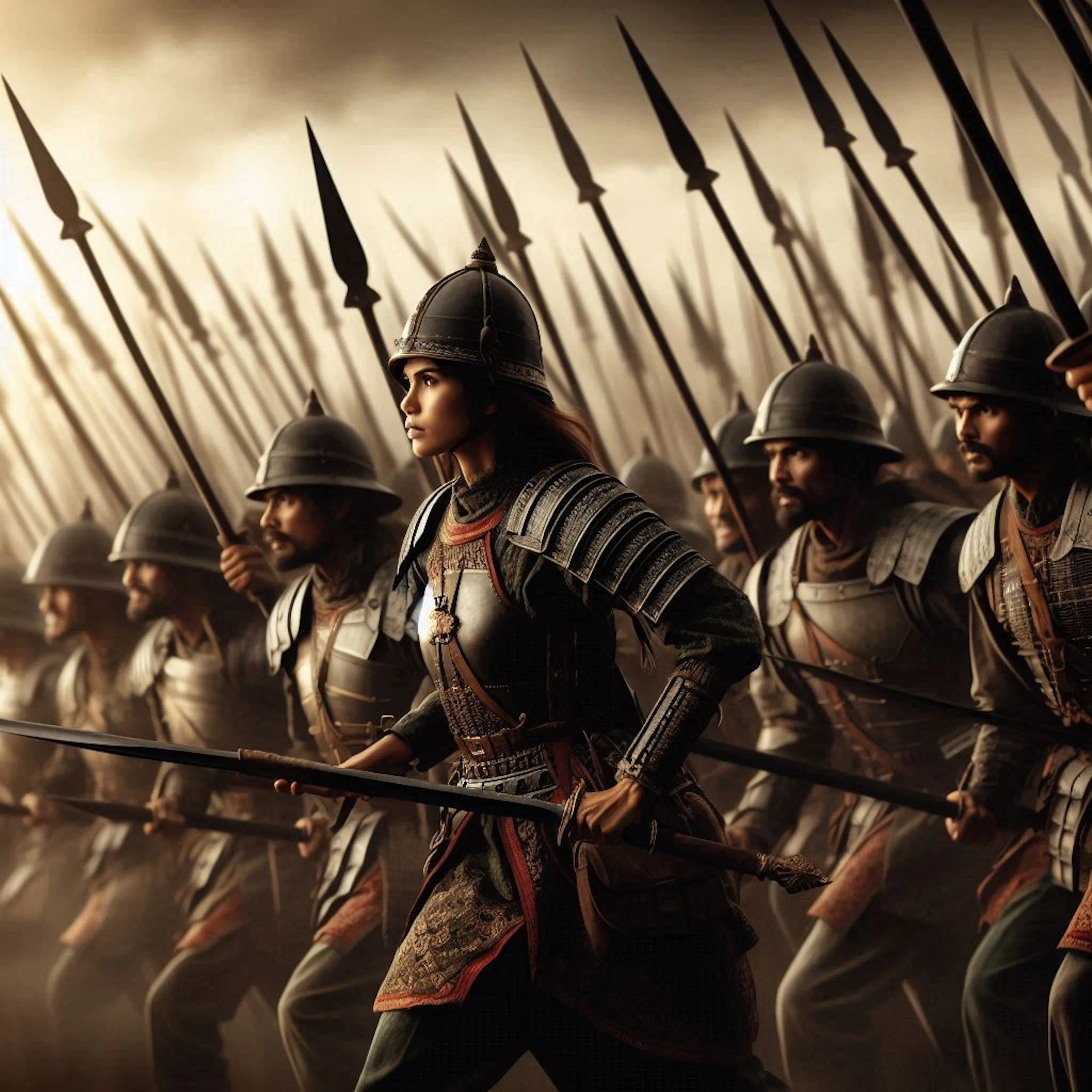 soldiers advancing