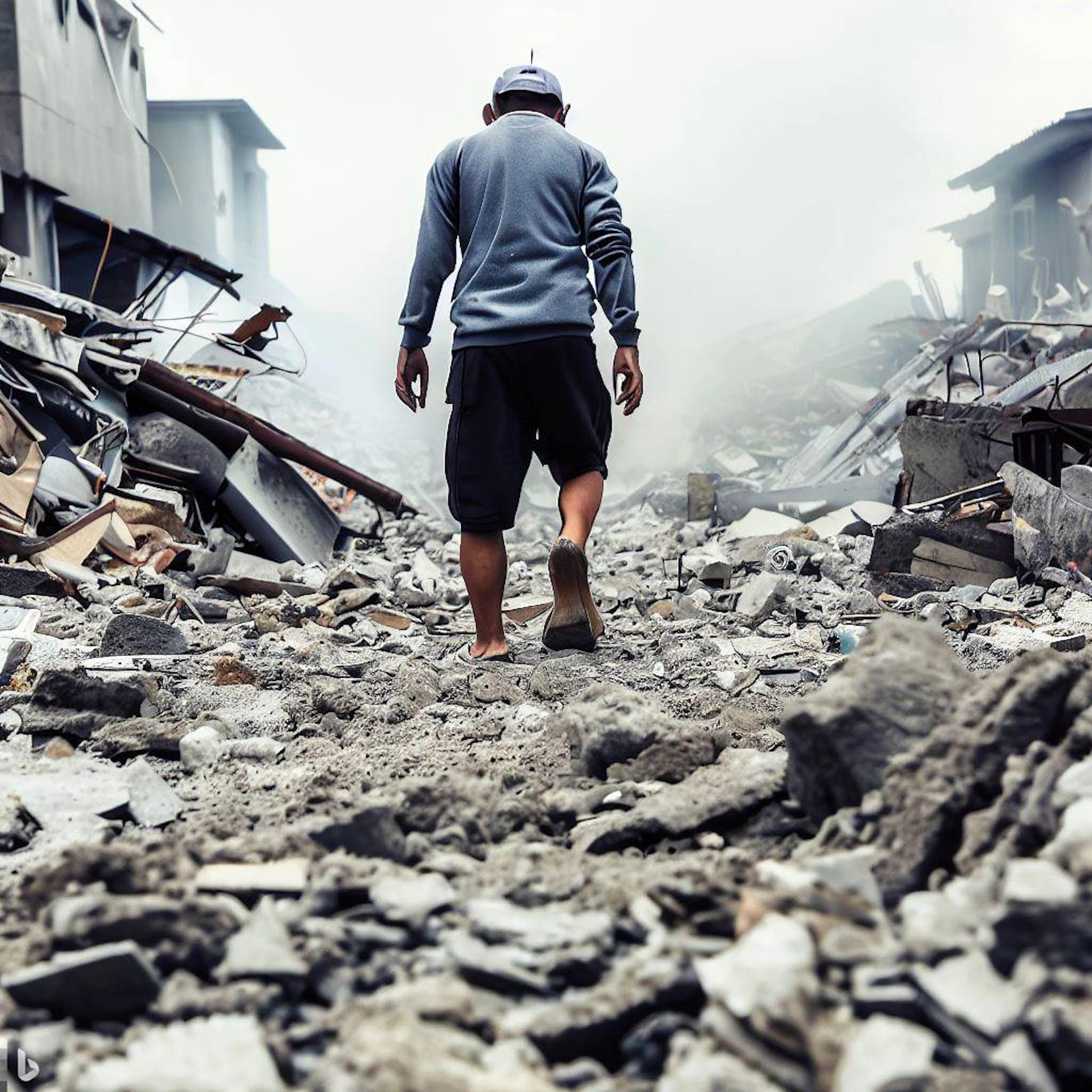 Walk through rubbles