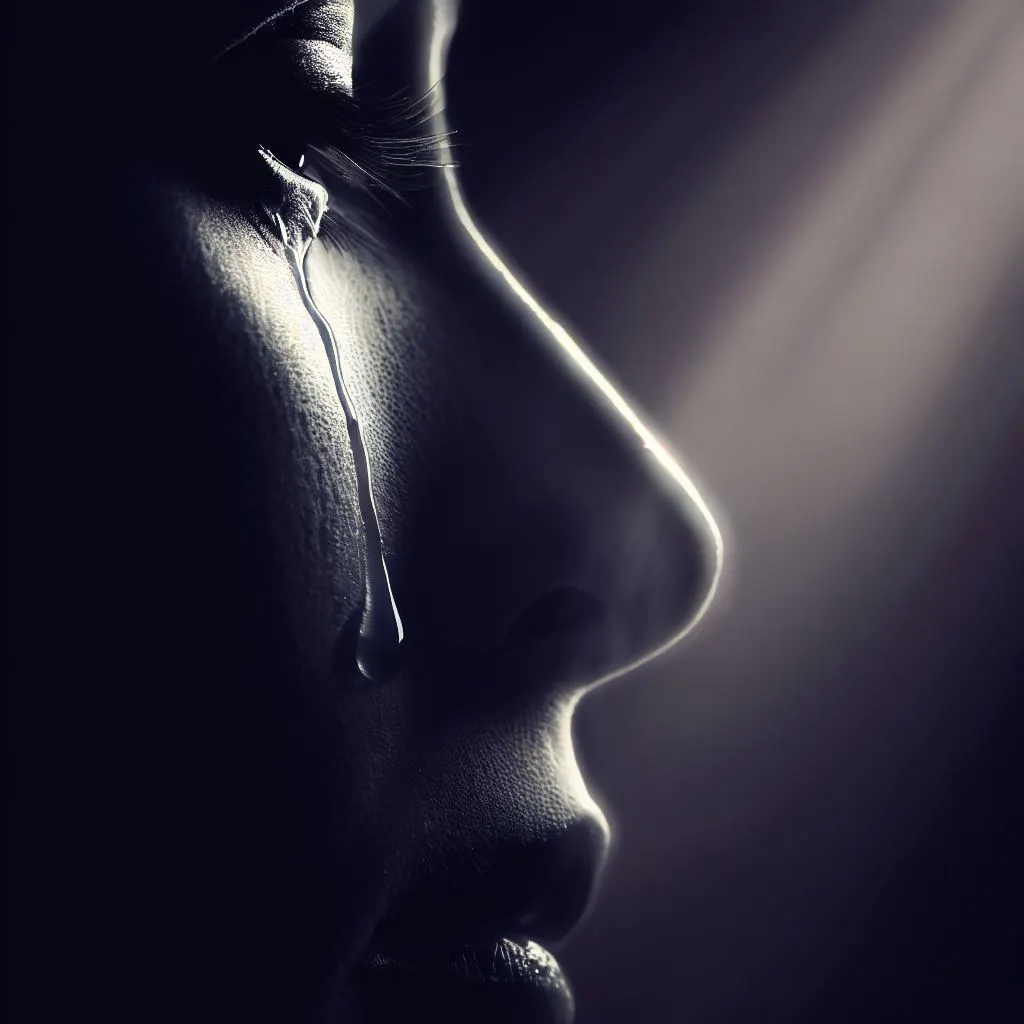 Mourning face