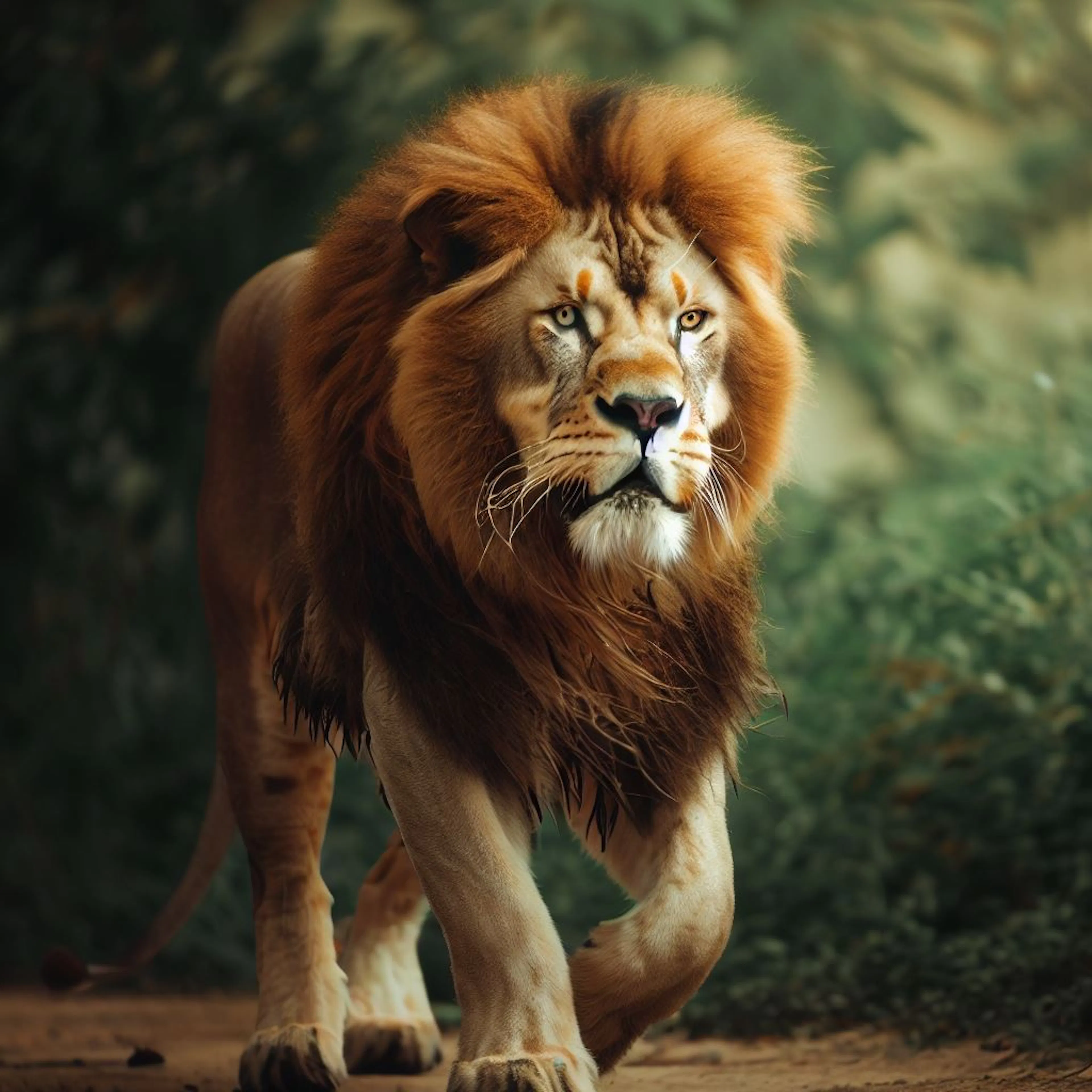 Lion confident