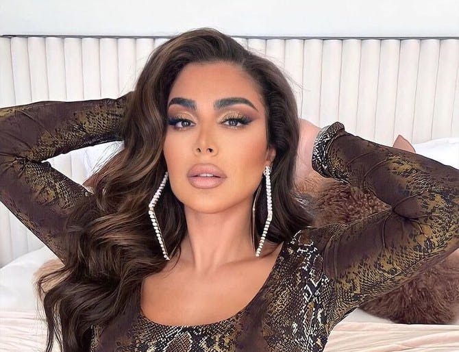 Huda beauty; a renowned TikToker in UAE 2024