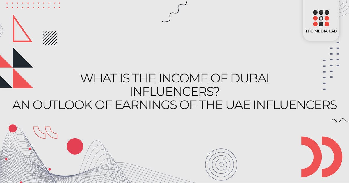 Income of Dubai influencers