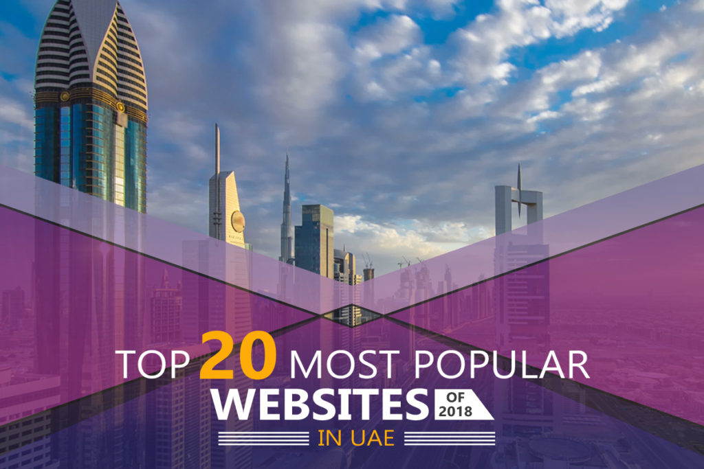 Top 20 most popular websites of 2018 in UAE