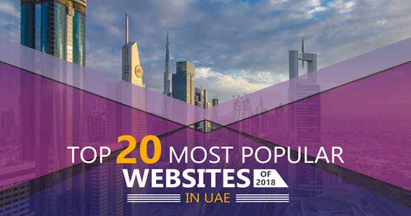 Top 20 most popular websites of 2018 in UAE